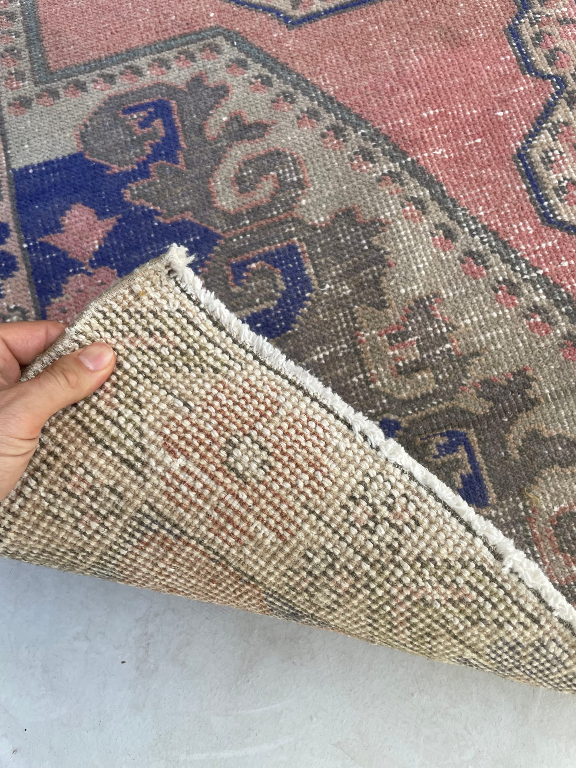 4.2 x 6.8 | Muted & Distressed Vintage Turkish Rug by The Loom