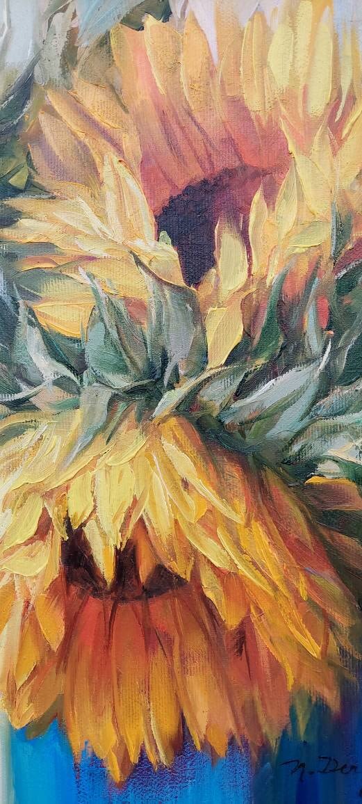 Sunflowers in Orange Juice Carton Art Print for Sale by SoulDesignsCo