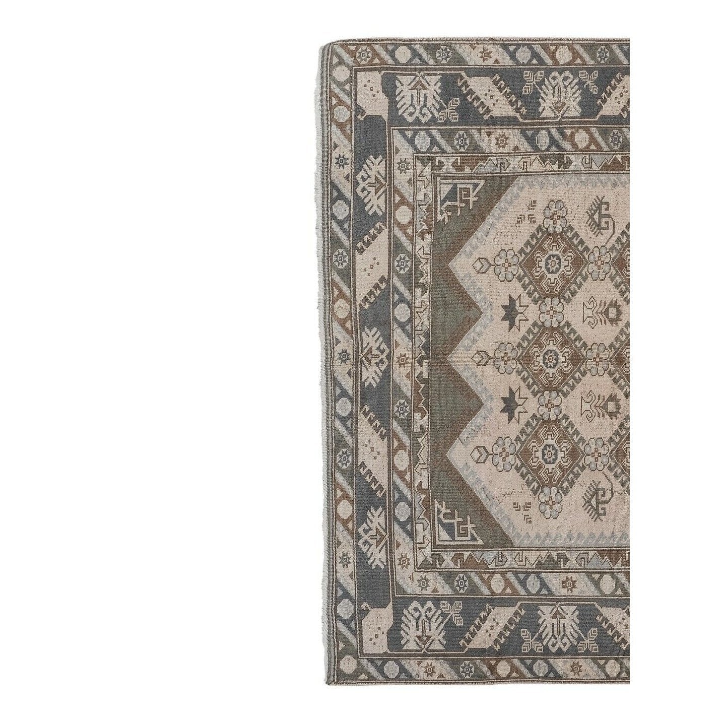 Small Anatolian Neutral Wool Door Mat for sale at Pamono