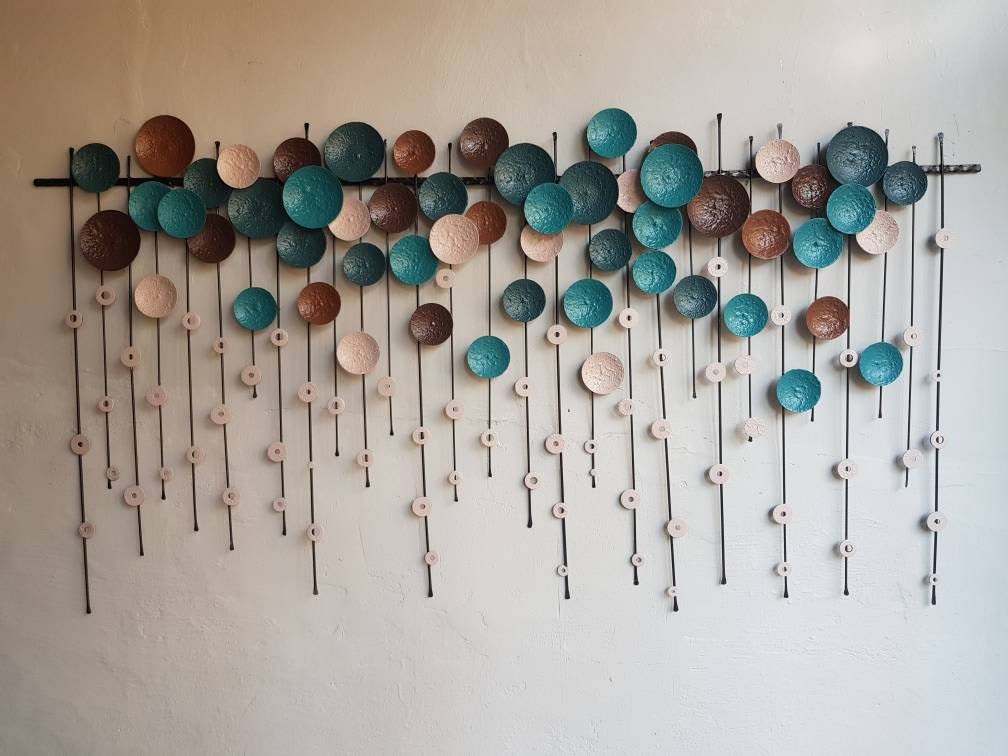 Metal wall store art decor