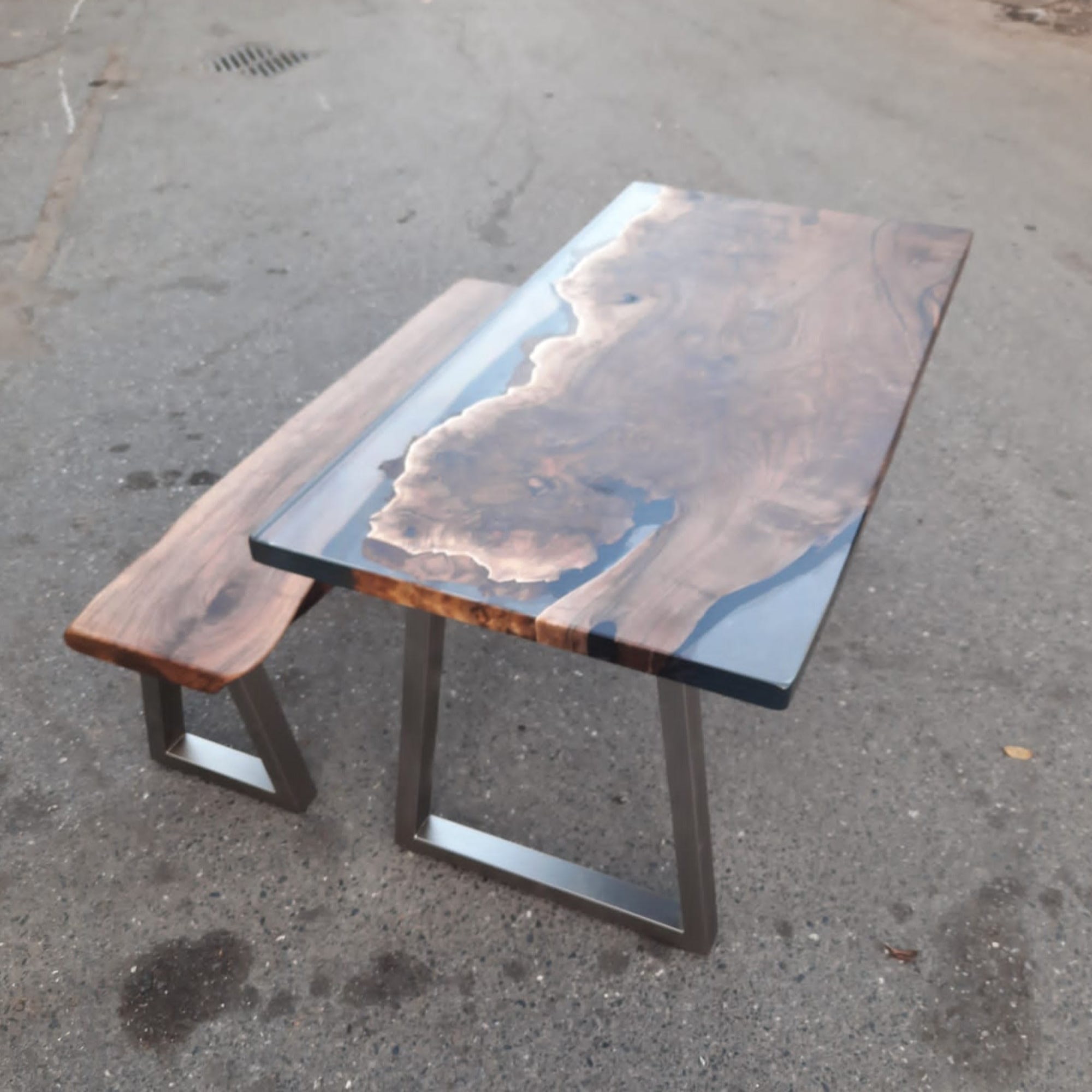 Clear Epoxy Resin River Walnut Wood Table Golden Walnut Custom Pieces Made  to Order, Epoxy Resin Walnut, Oak, Maple, Olive Tree Tables 