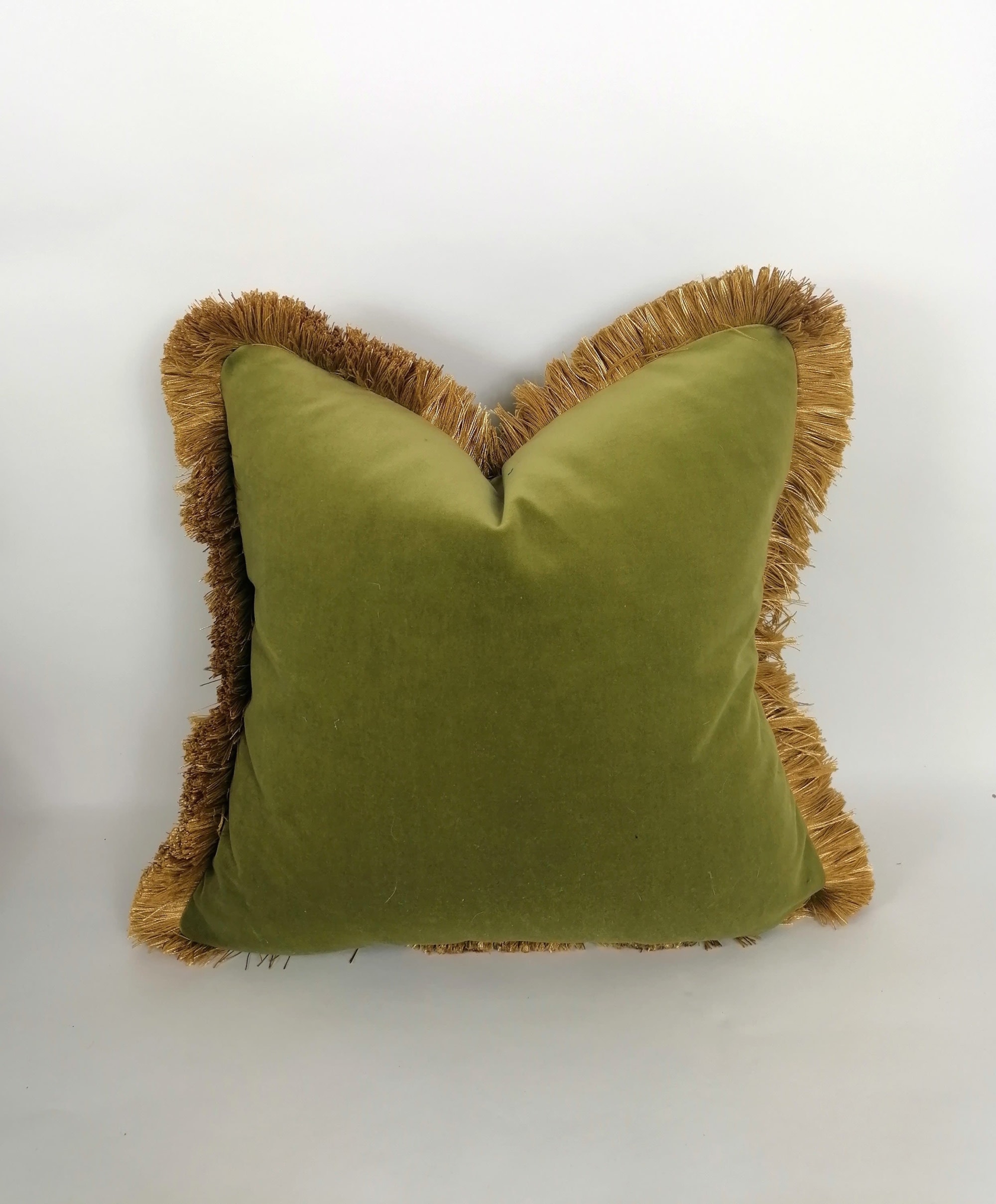 Olive green hotsell velvet cushion