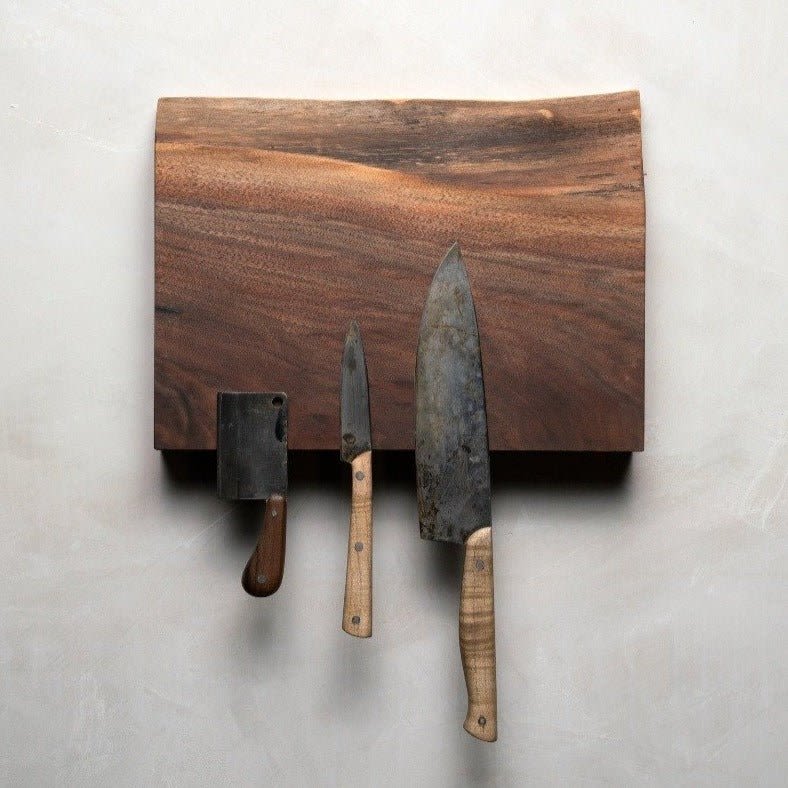 Magnetic Knife Holder - Walnut and Cherry Striped