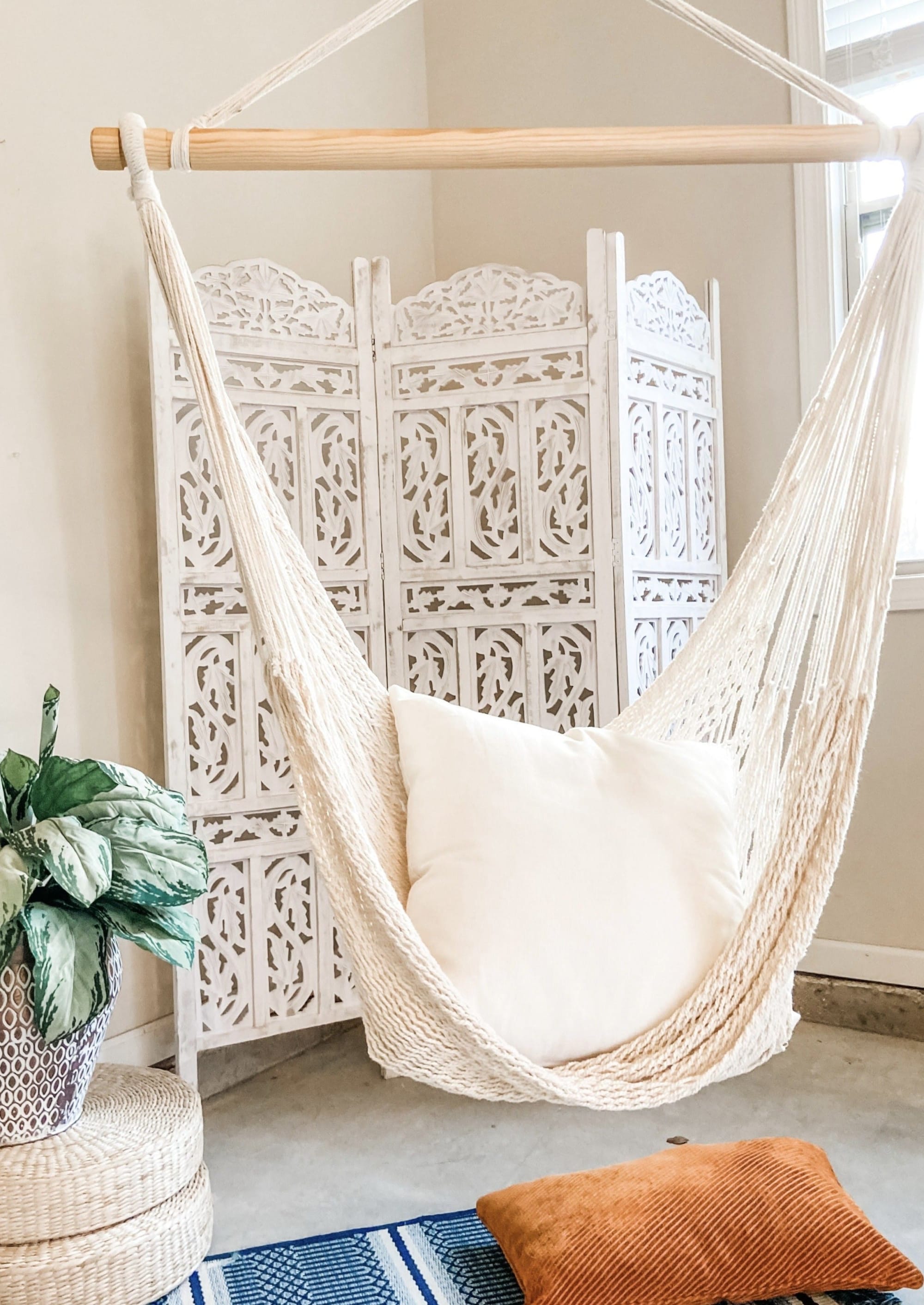 White hammock shop chair