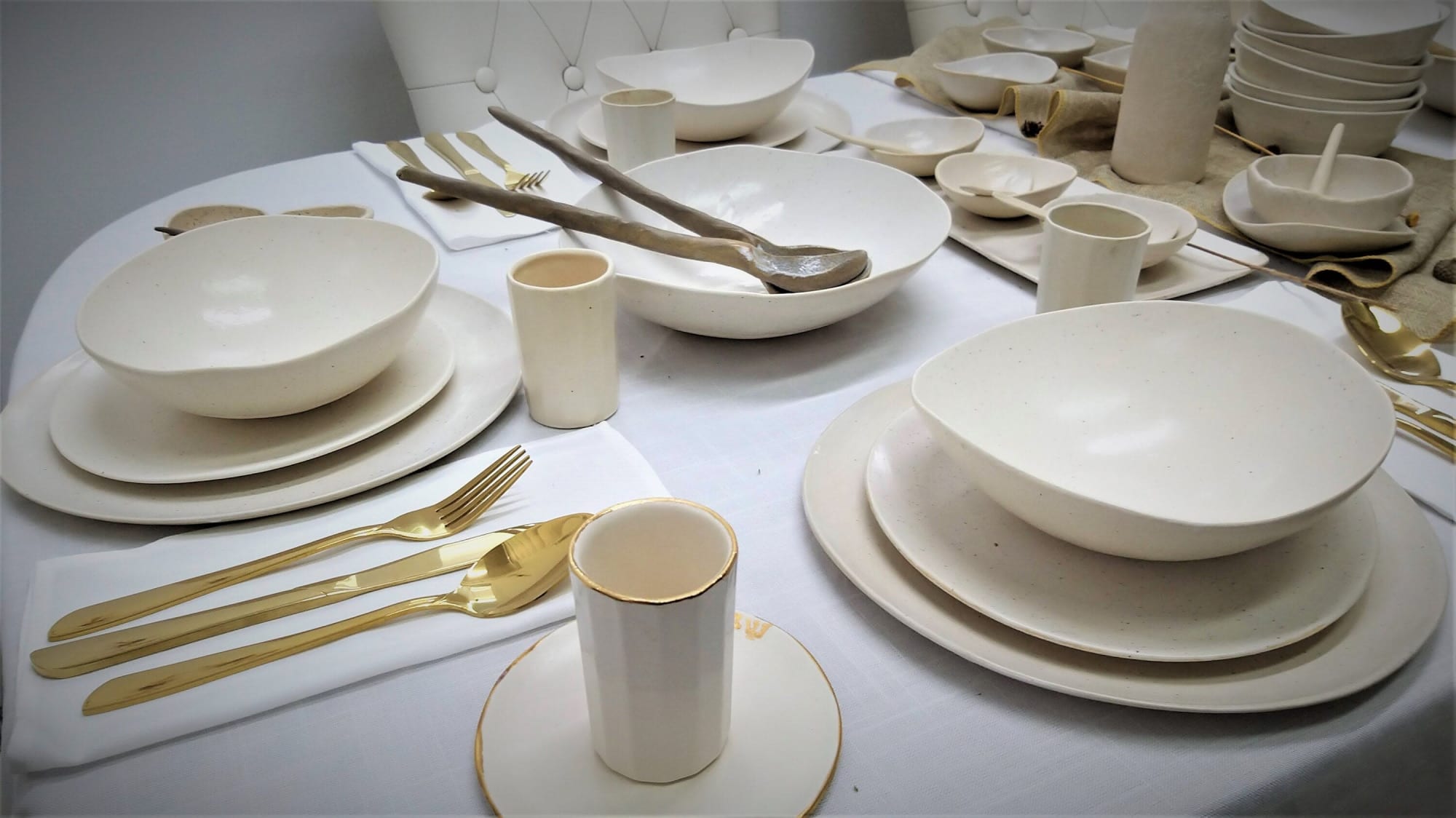 Cream dinnerware clearance set