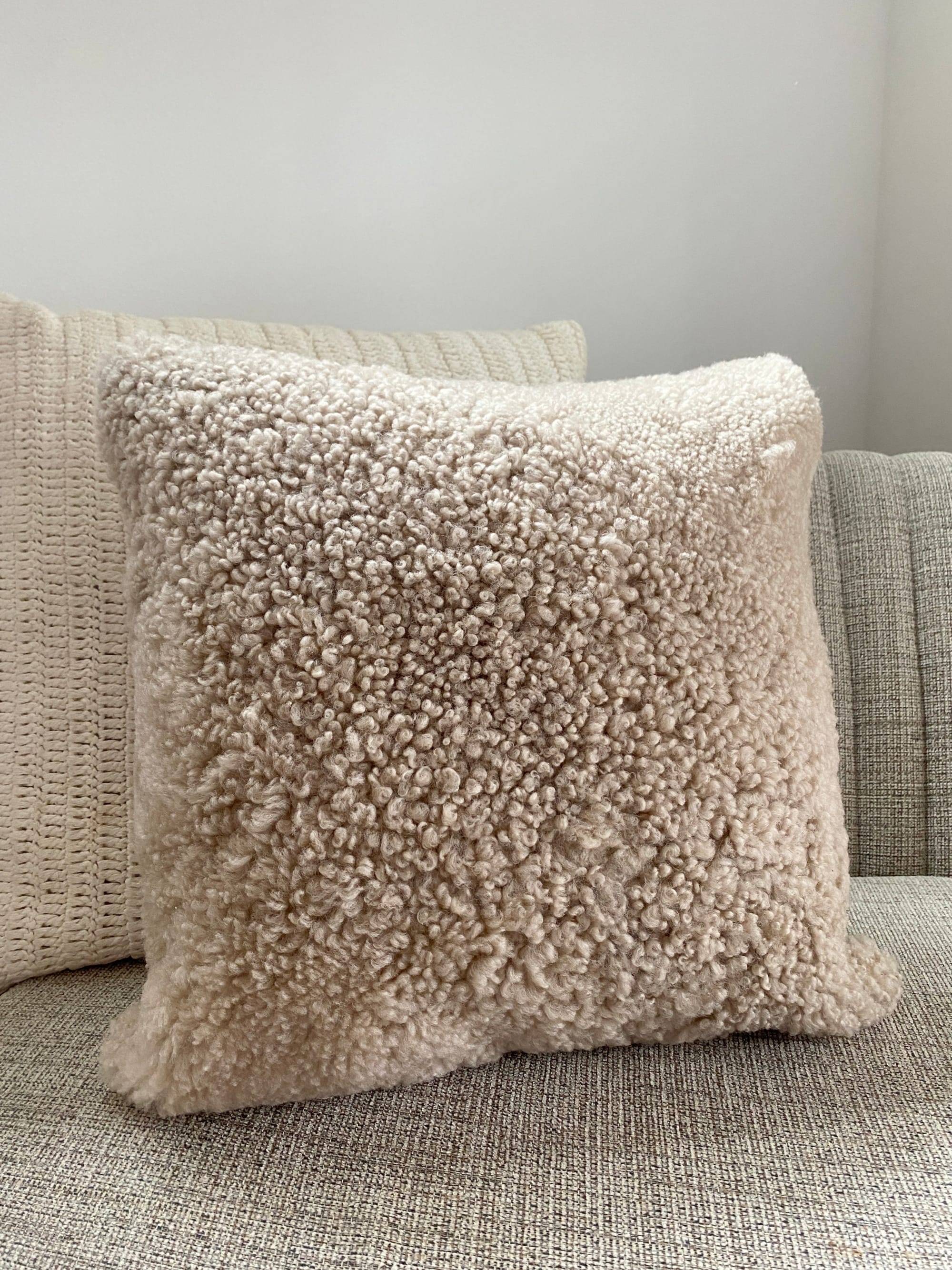 Custom Lambs Wool Decorative Sheep Pillow