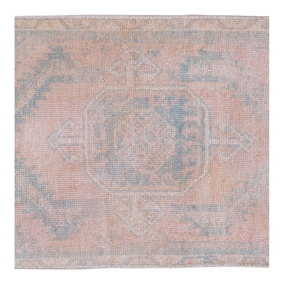 Vintage Faded Turkish Small Kitchen Rug Mat by Vintage Pillows Store