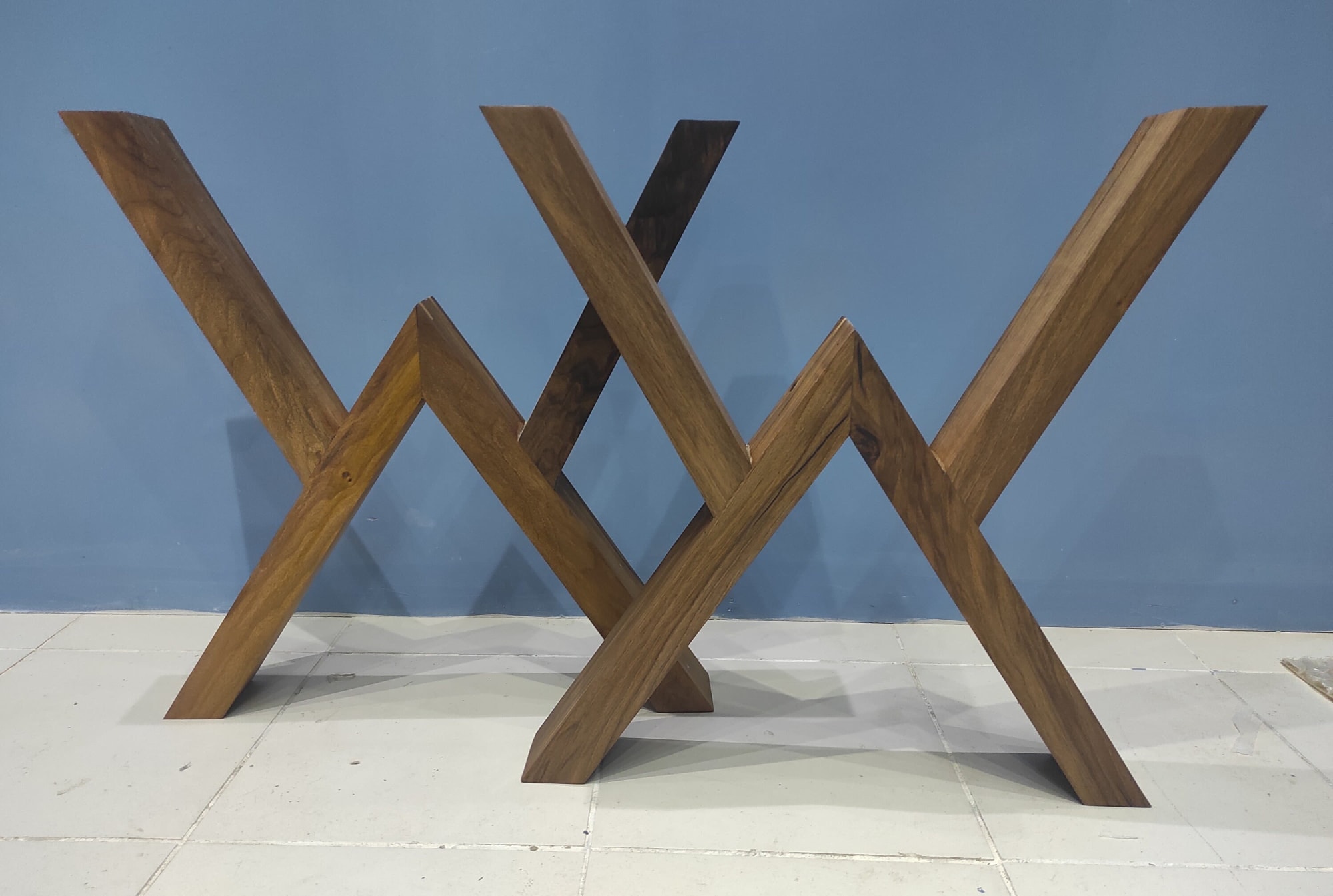 Walnut dining on sale table legs