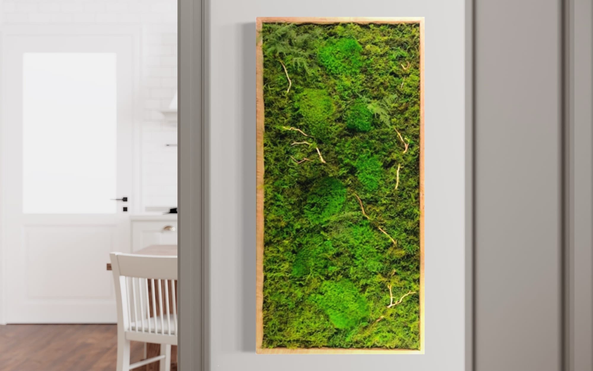 Living Moss Wall Art Dimensional Painting, Moss and Fern by Sarah  Montgomery