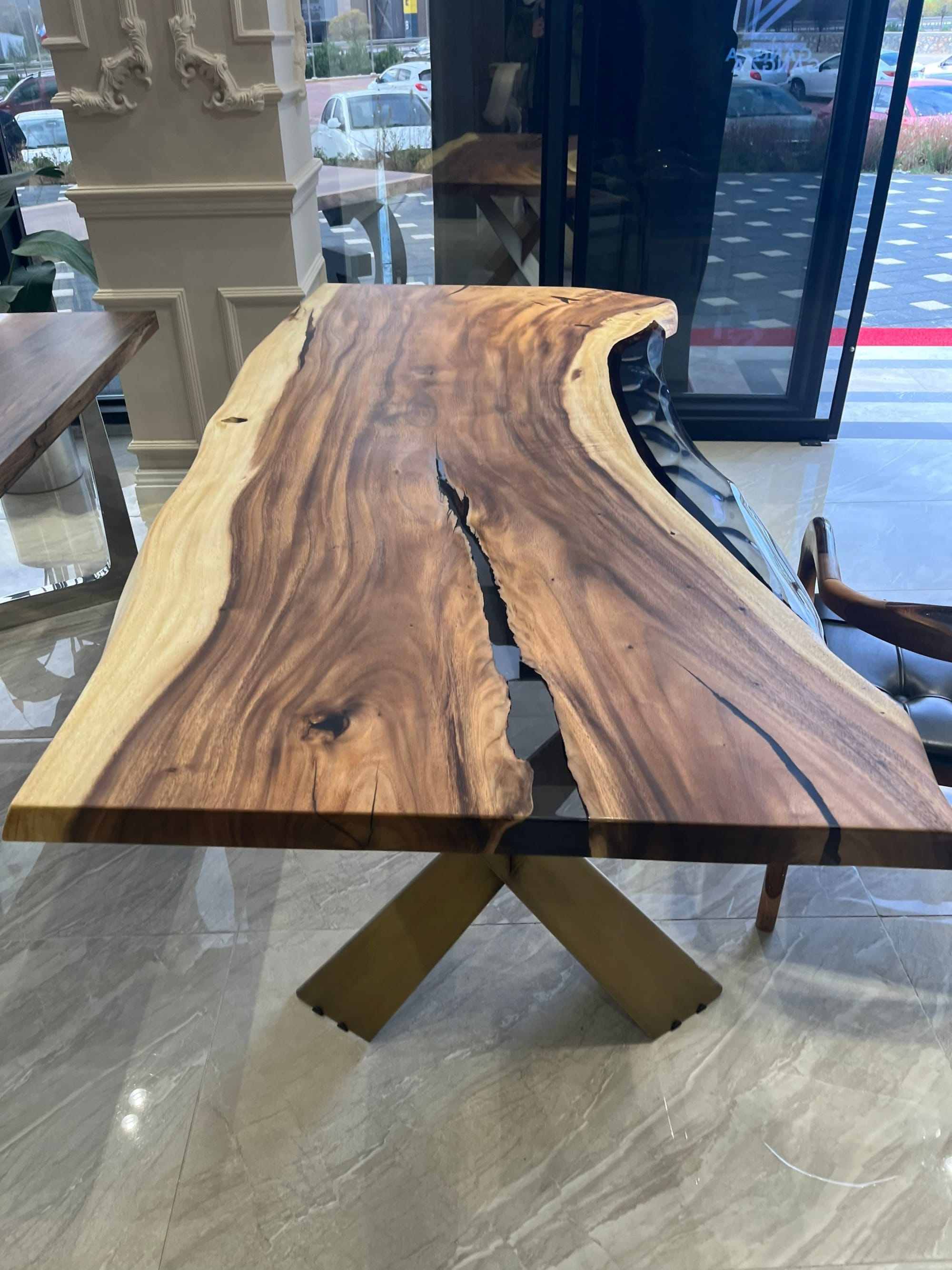 Special Wood Epoxy Resin Table, Dining Room Table by Tinella Wood