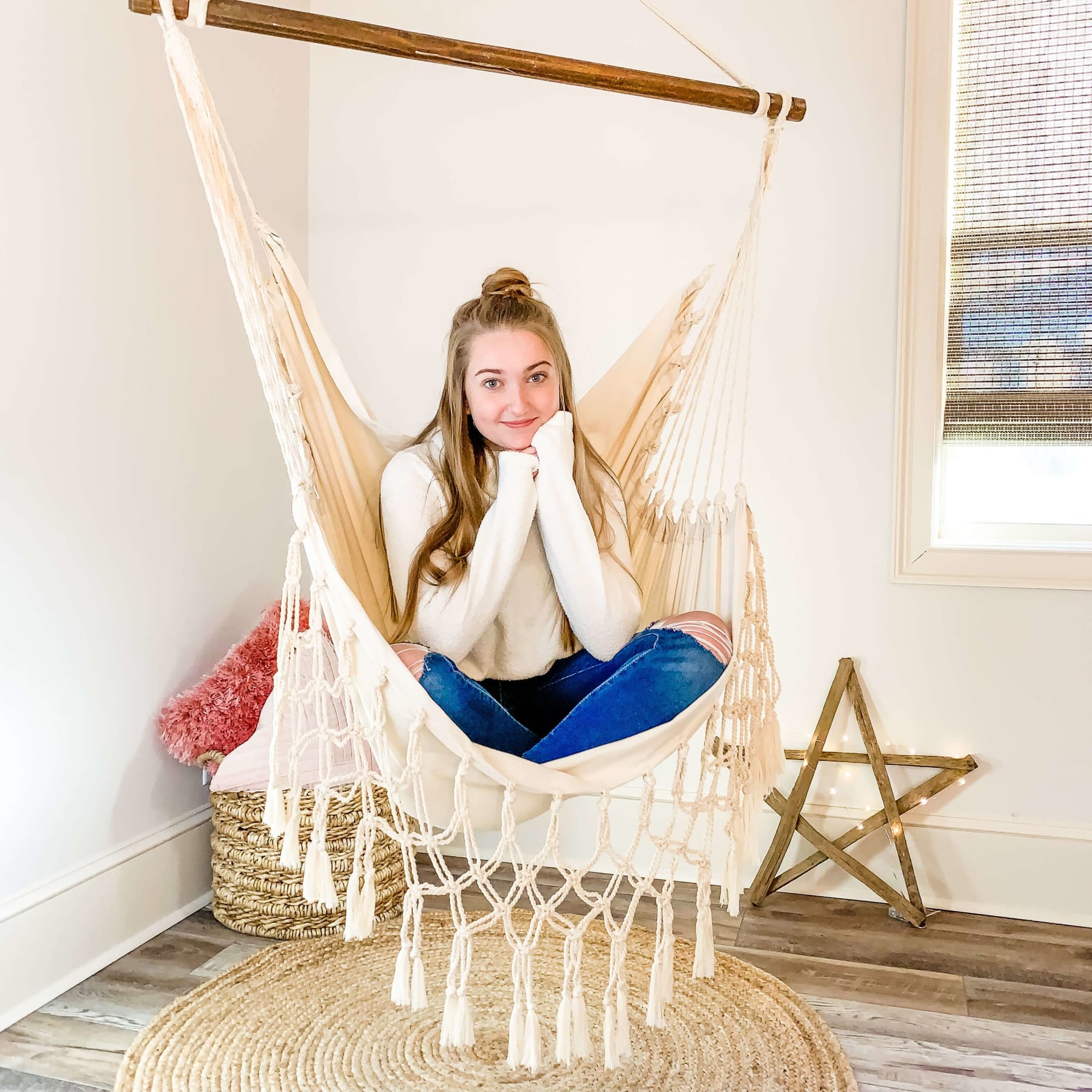 White discount hammock chair