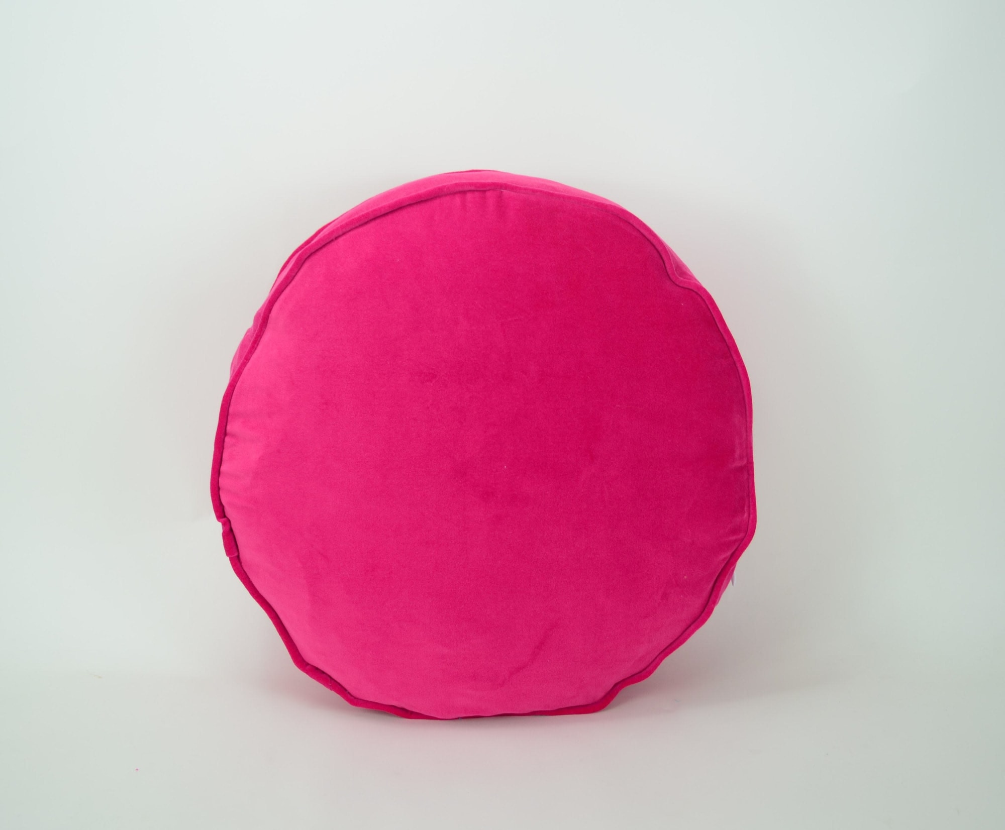 Round pink velvet discount pillow