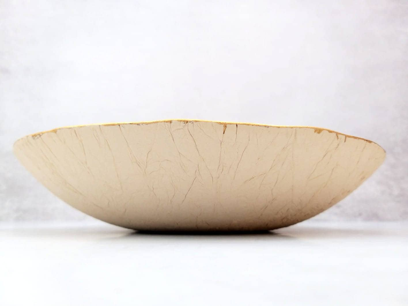 LARGE FRUIT BOWL WITH HANDLES - Light beige