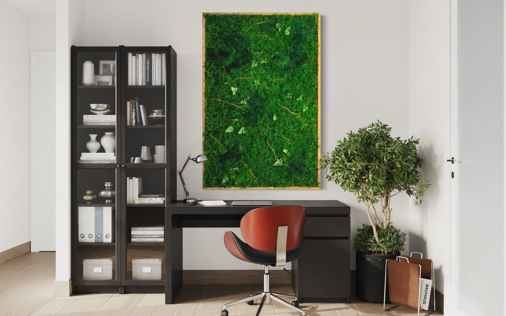 Statement Wall Art, Green Moss Wall Art Real Large Plant by Sarah  Montgomery