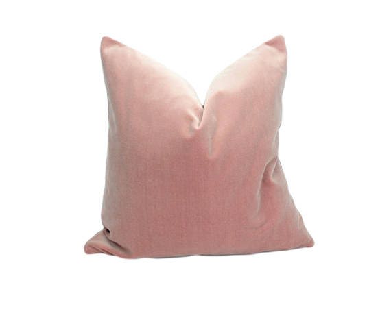 Velvet shop cushions pink