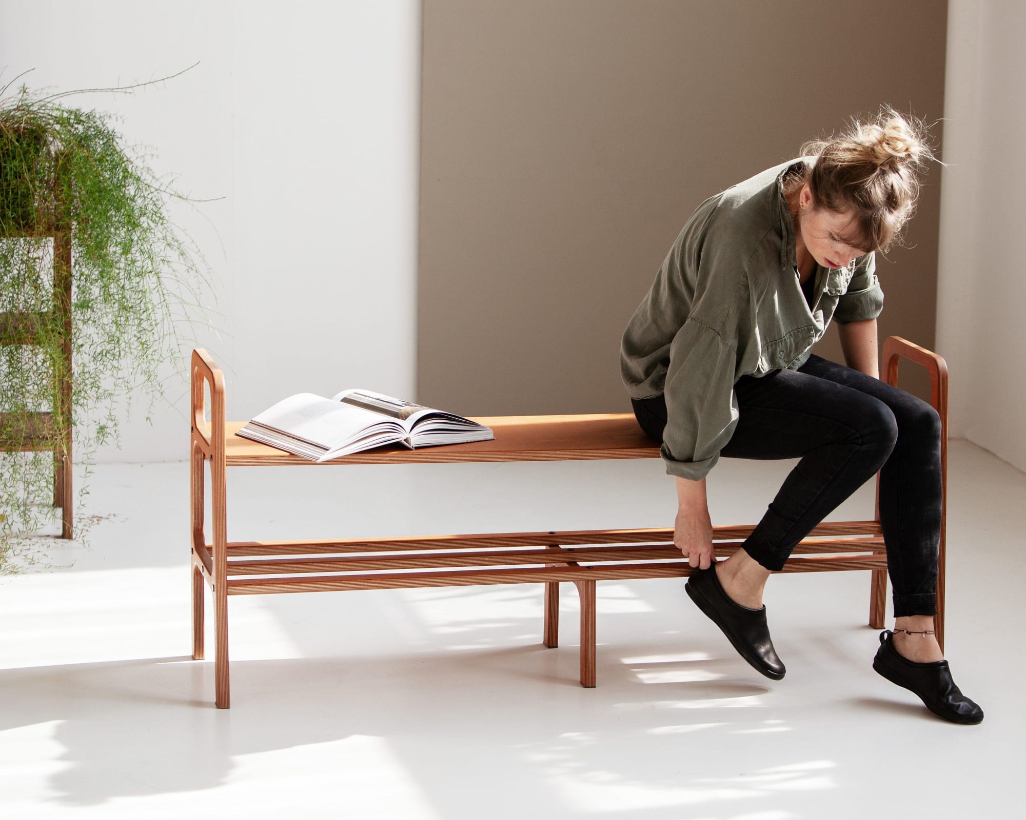 Cool entryway store benches