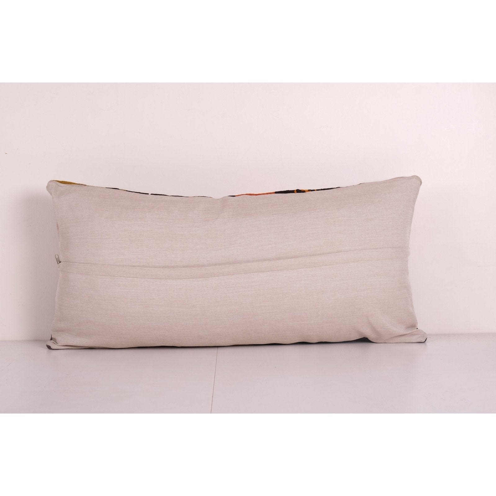 Extra Long Vintage Kilim Lumbar Pillow