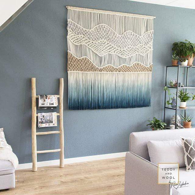 Large Macrame Wall Tapestry - SOFT HILLS by Rianne Aarts