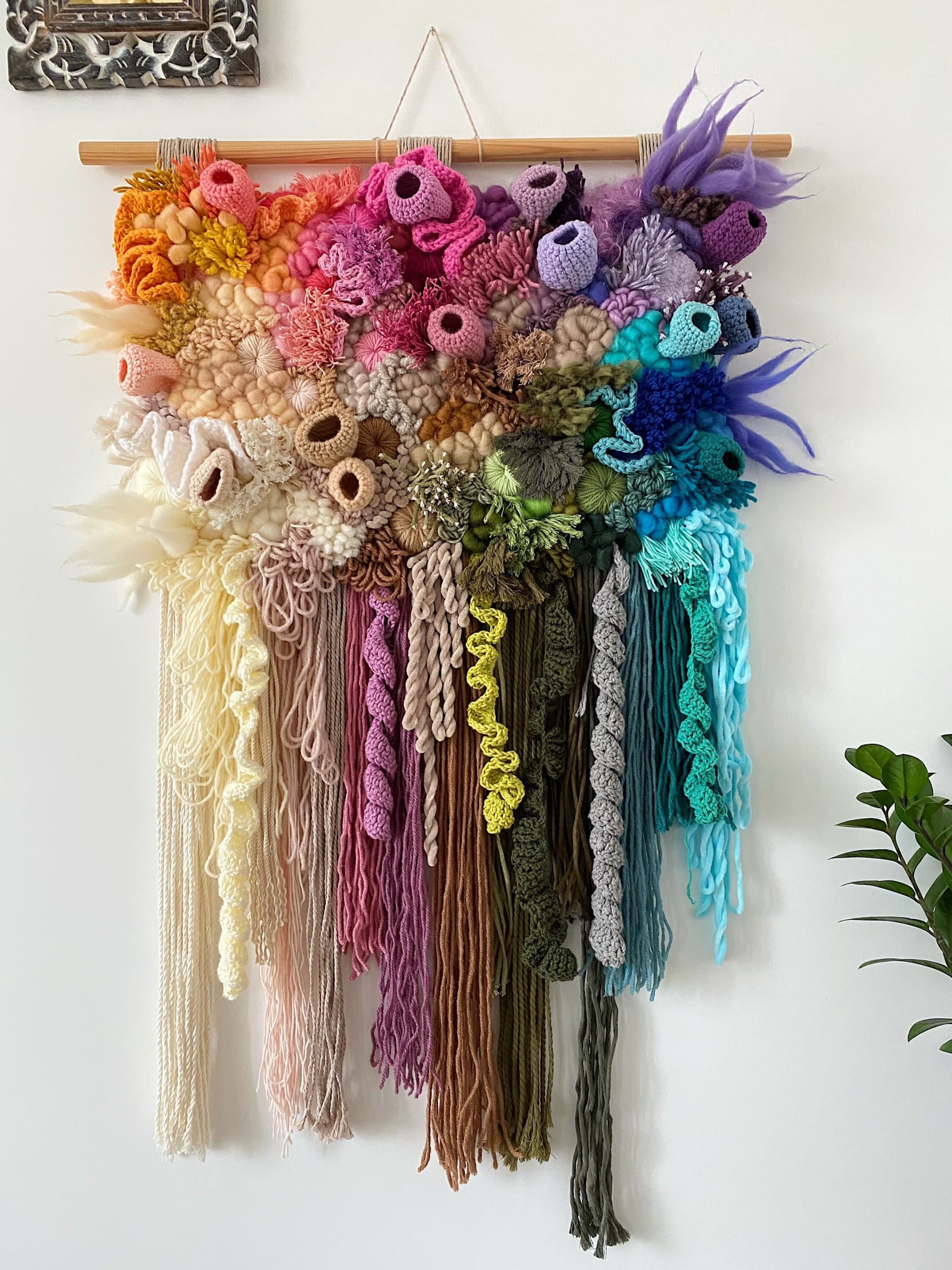 Xl woven wall decoration 62x90 cm by Awesome Knots Wescover Wall Hangings