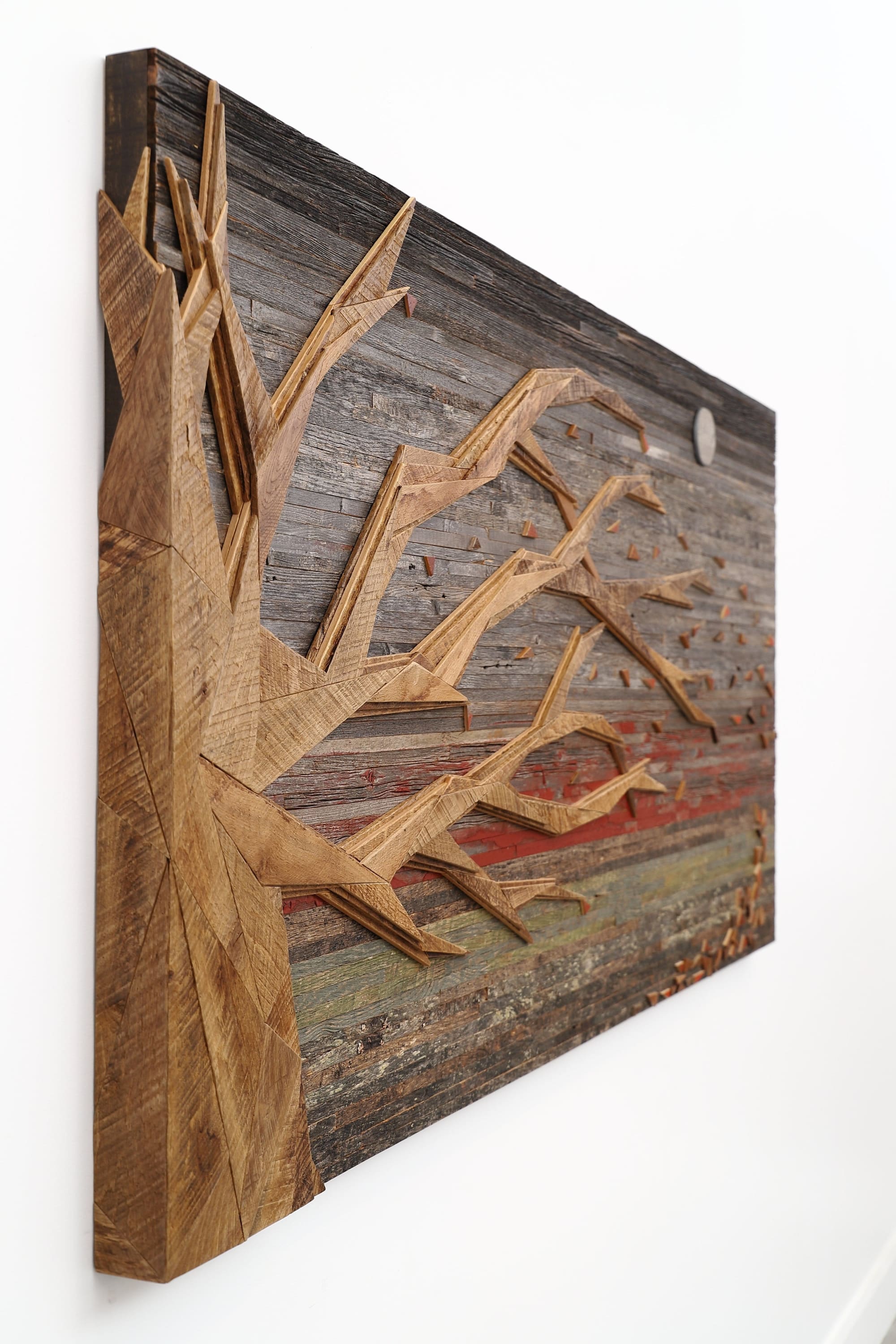 FOLLOW YOUR BLISS', Wood Wall Sculpture, 3D Wall Art