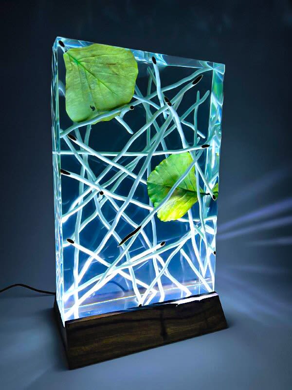 Epoxy Wood Resin Lamp - Epoxy Lamp - Gift - Epoxy Resin Art by  TigerWoodAtelier