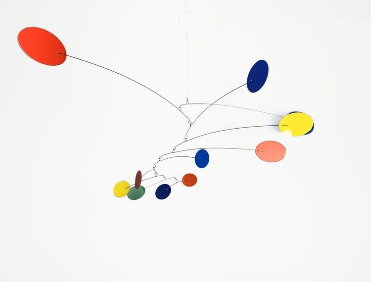 Hanging Mobile Art in Zen Style - Rainbow Mobile for Nursery by Skysetter  Designs
