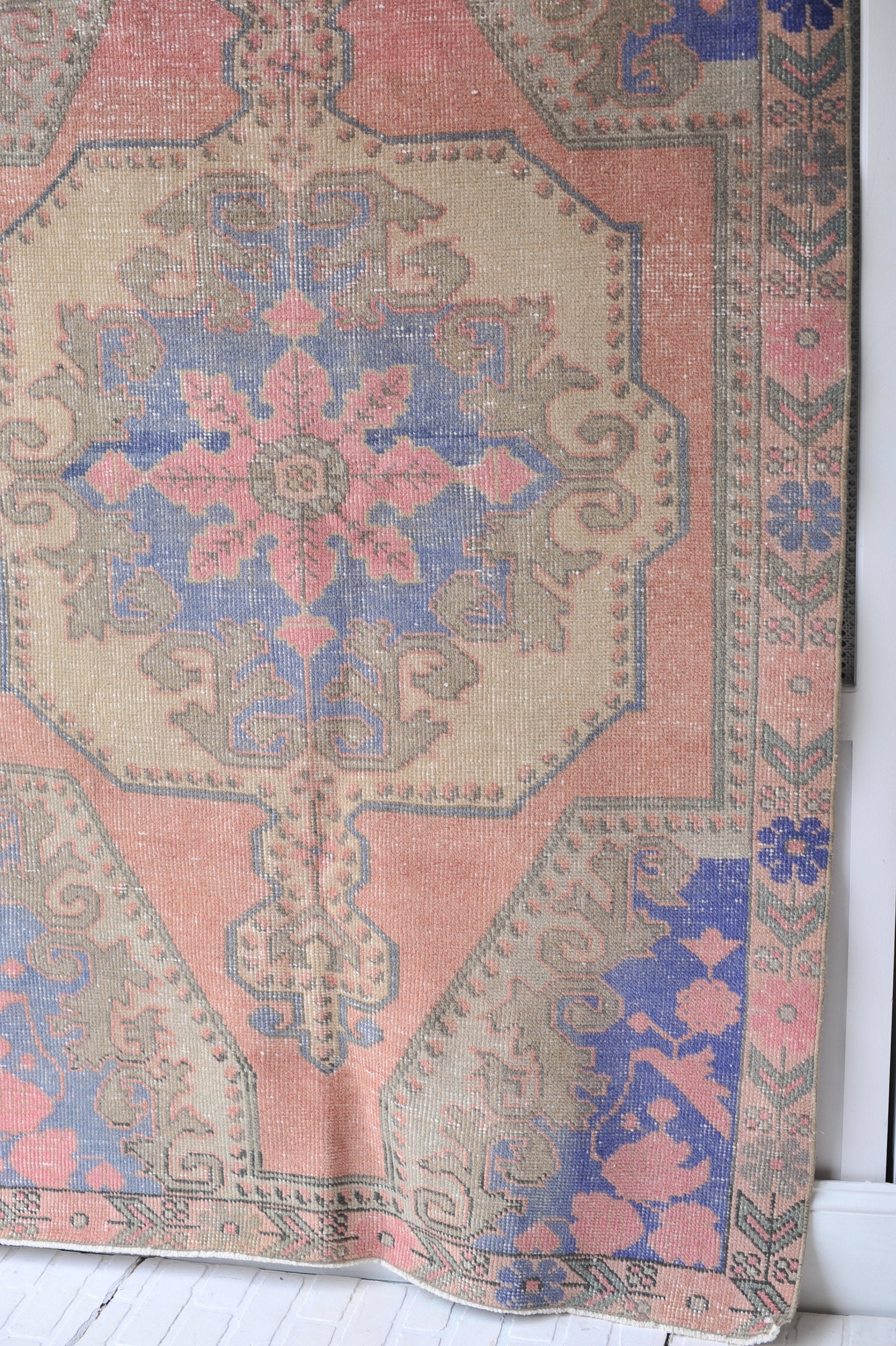 4.2 x 6.8 | Muted & Distressed Vintage Turkish Rug by The Loom