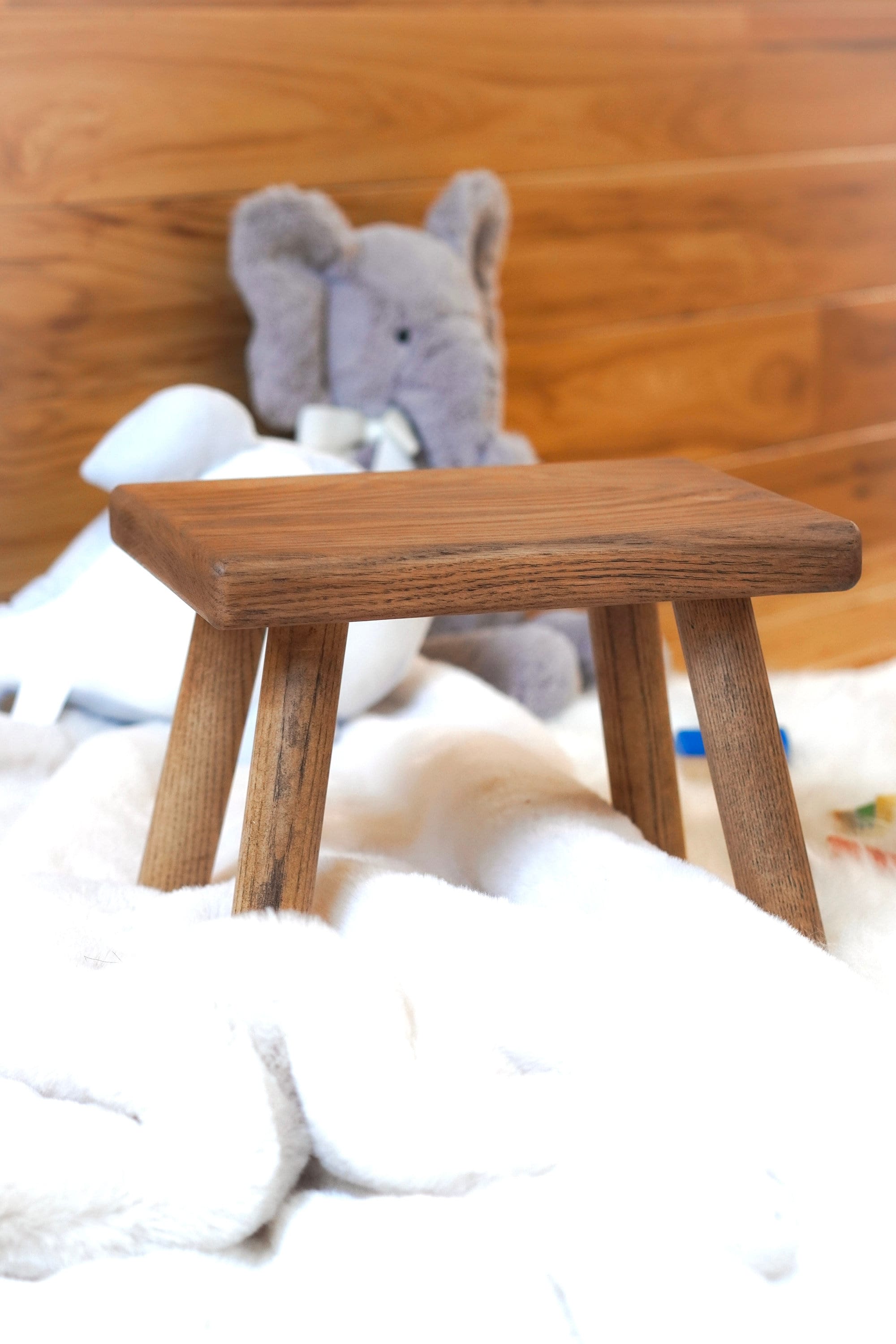 Wooden baby online stool