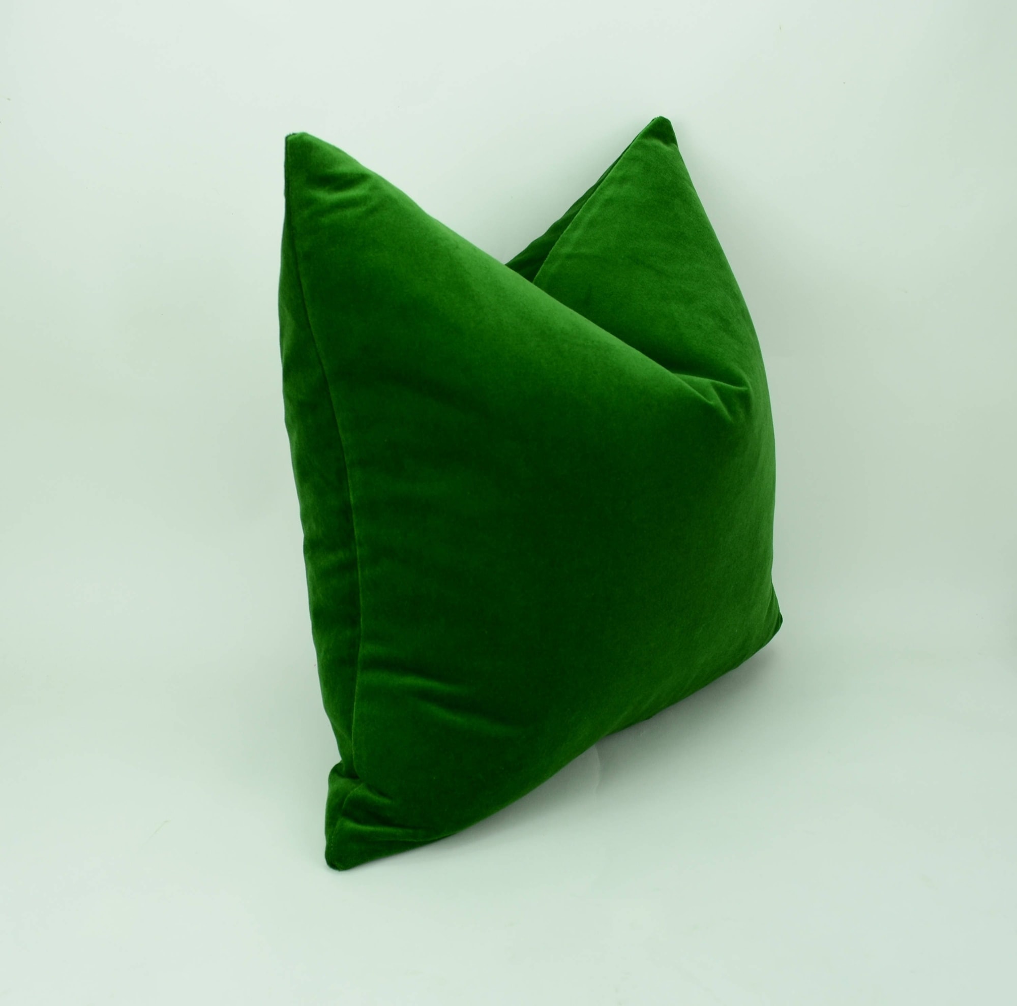 Velvet emerald hot sale green pillows