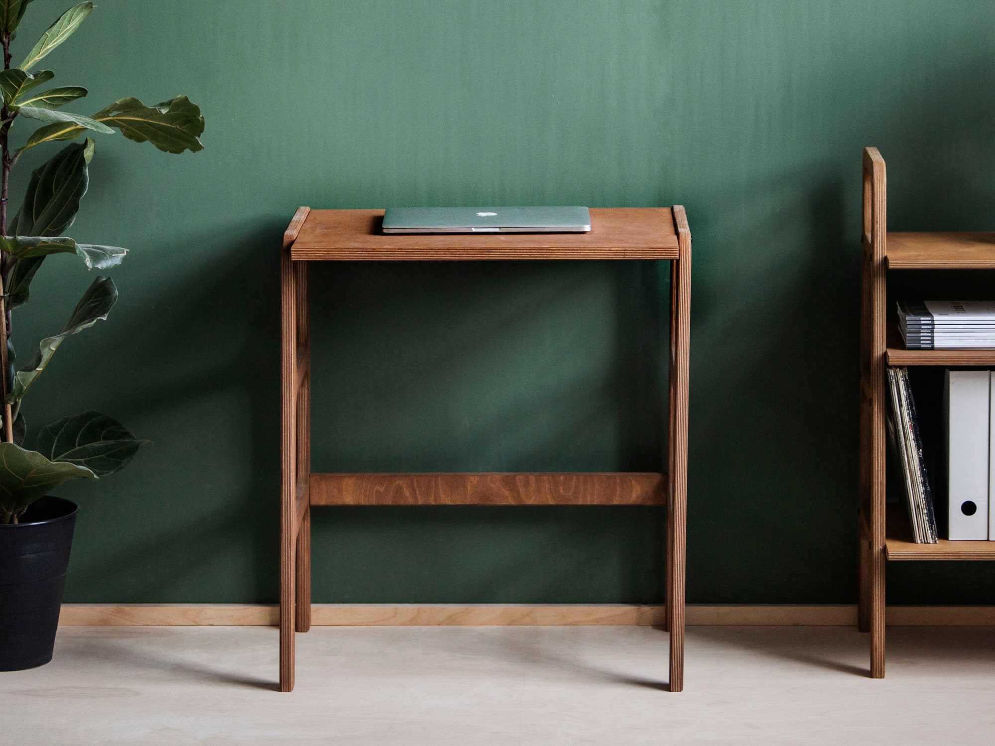 Mid-Century Fold Out Desk  Fold out desk, Desks for small spaces, Mid  century modern desk