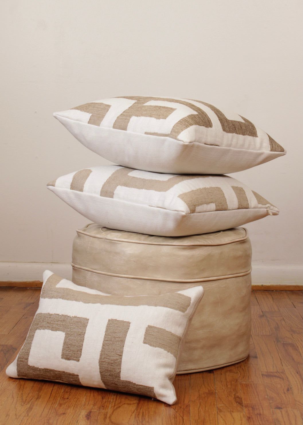 Large cream clearance pillows