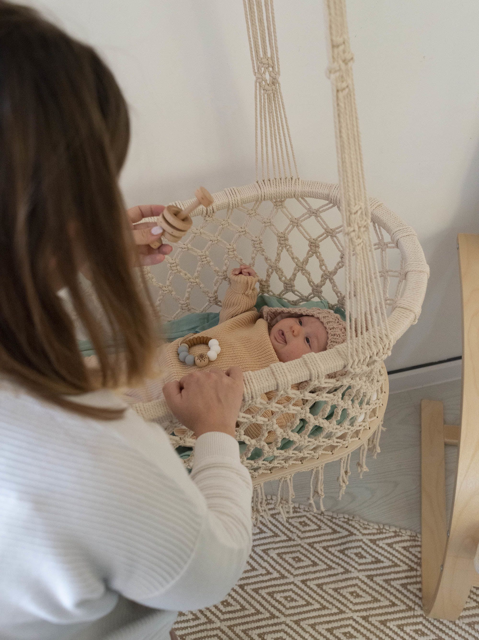 Diy macrame cheap bassinet