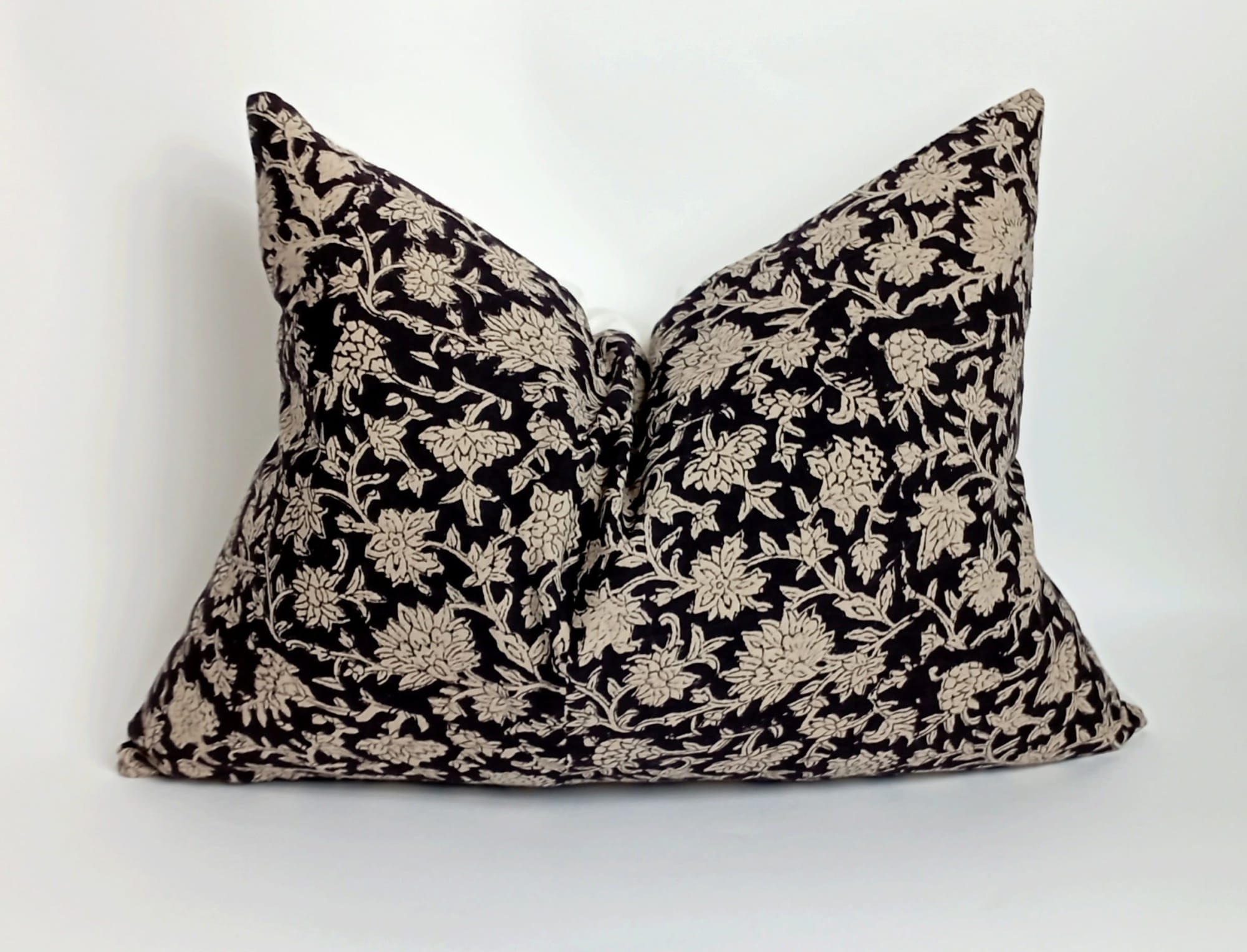 Black floral clearance pillows