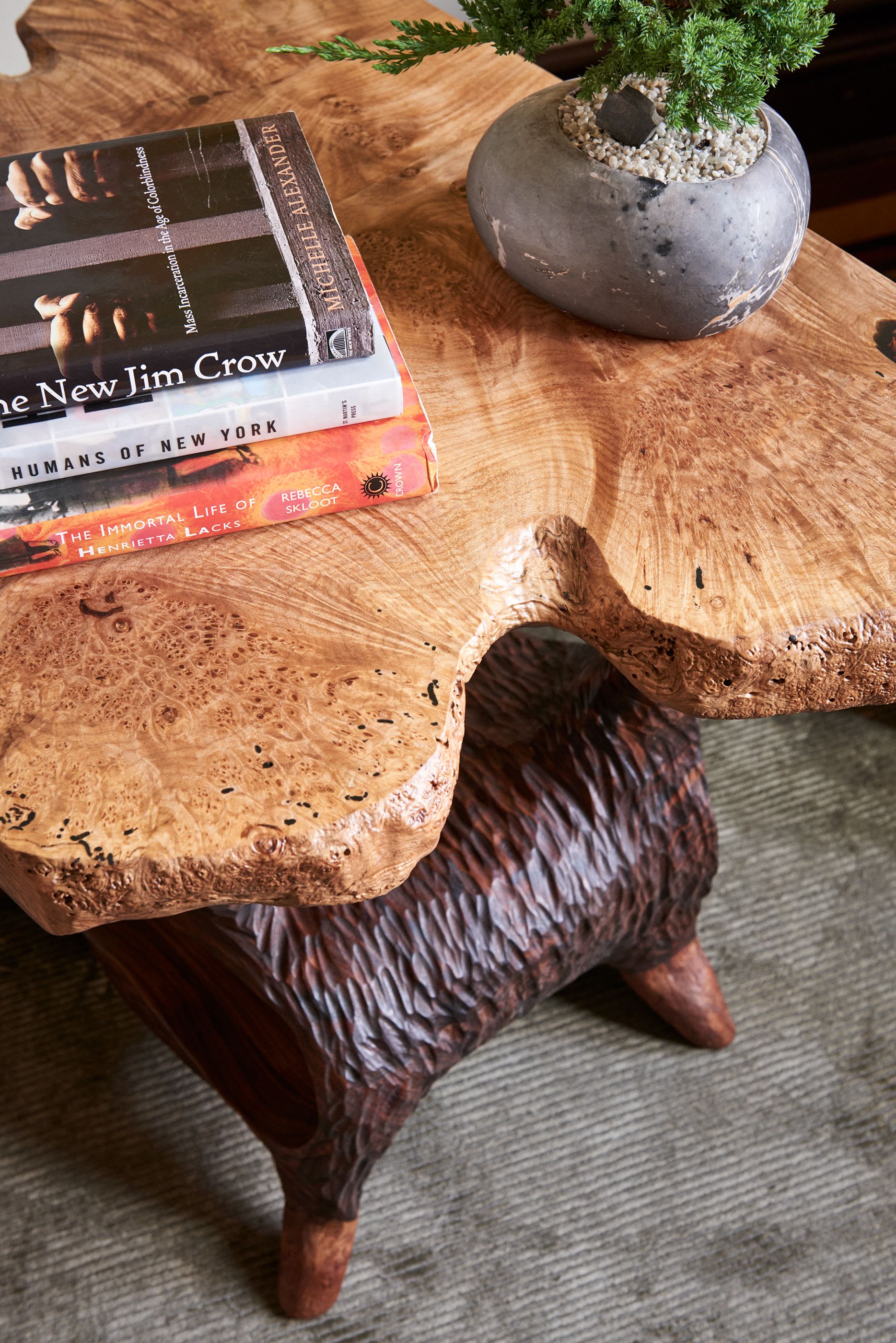 Big Leaf Maple Burl Tables By Keep Furniture Seen At Private Residence Brooklyn Wescover