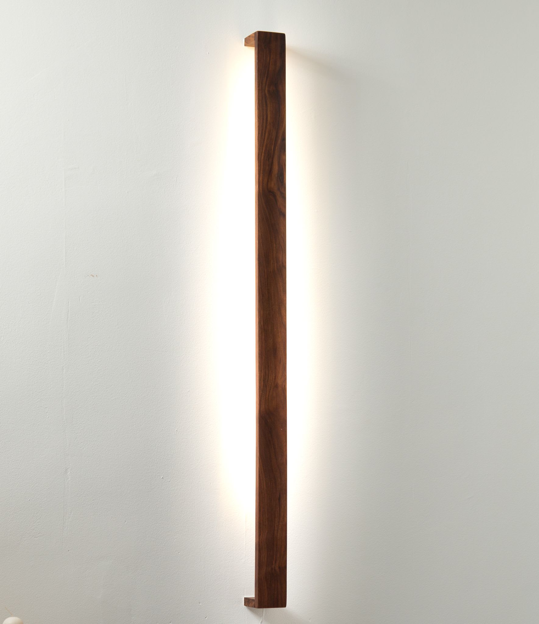 Vista" Wooden LED Wall Light, Dimmable Floating RB by THE IRON ROOTS DESIGNS | Wescover Sconces