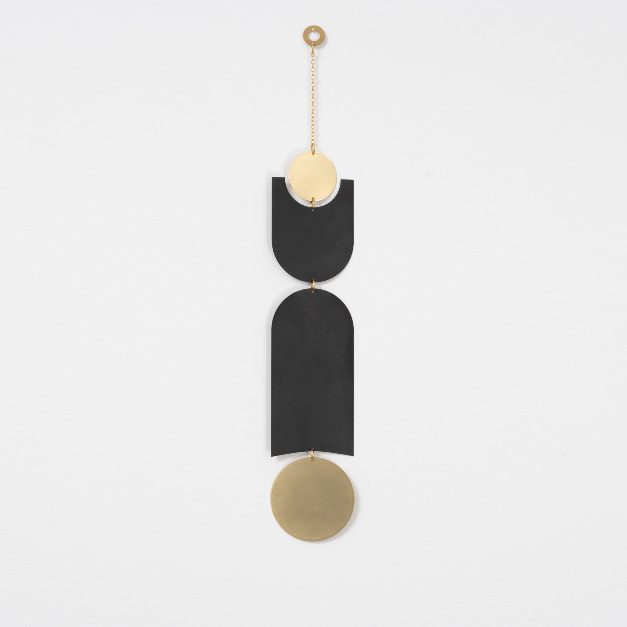 Clasp' Wall Hanging - Black Patina + Polished Brass