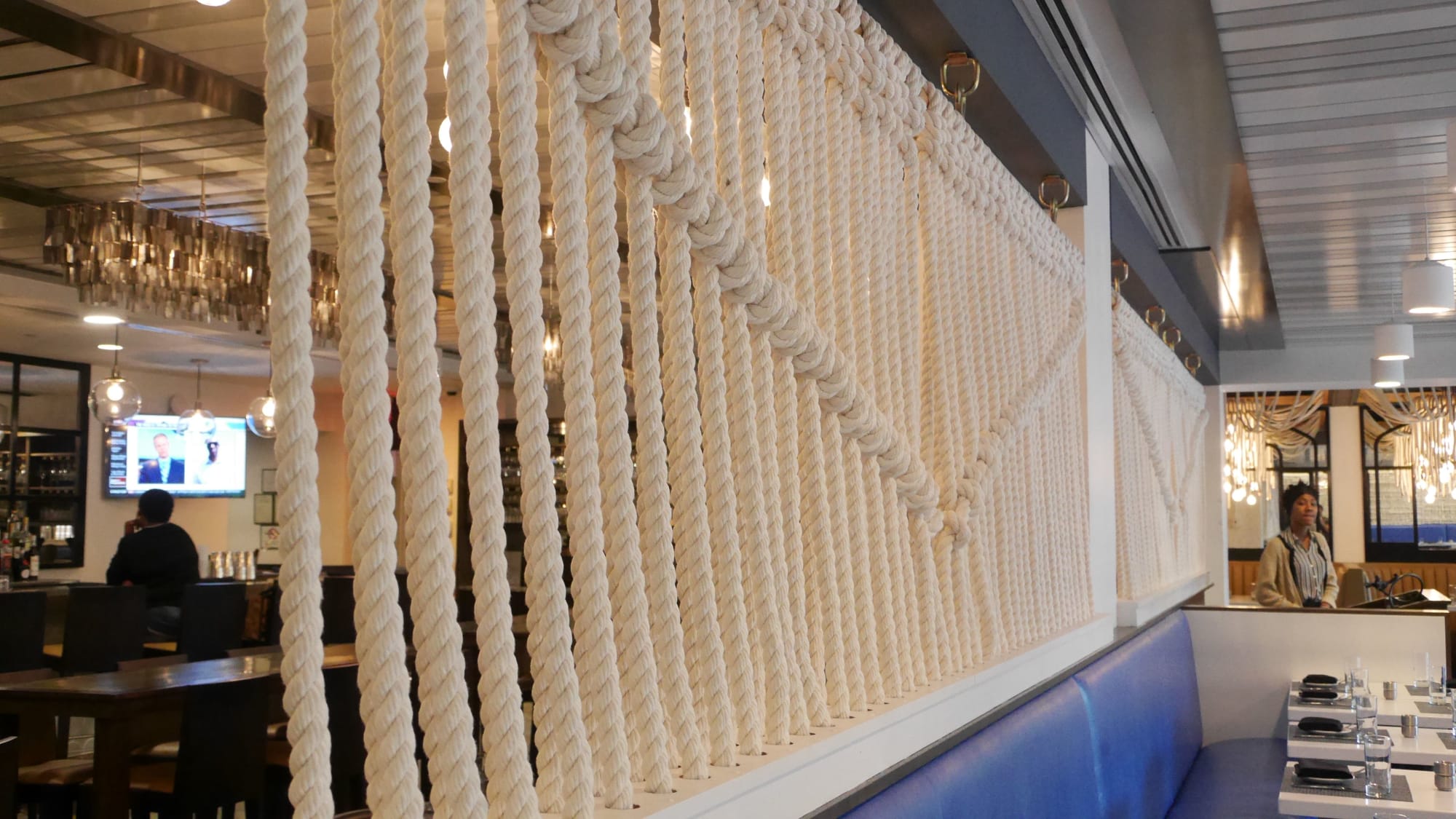 All Set Interior Rope Art Installations by BroCoLoco seen at All Set