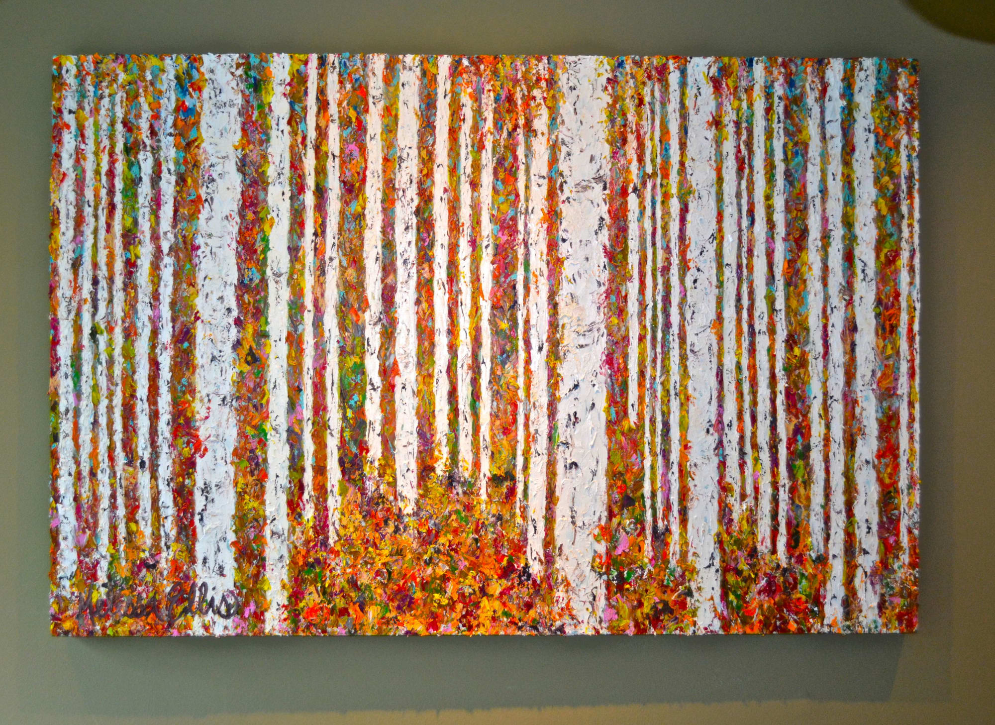 "Fall Foliage" 48x72" Oil on canvas by Melissa Ellis Art seen at