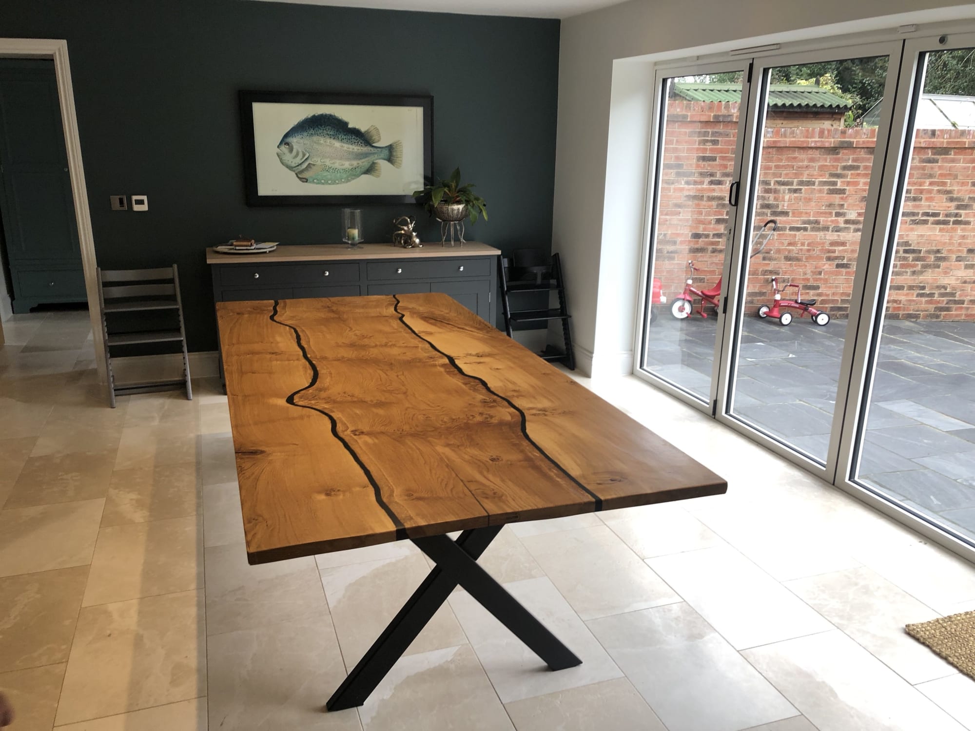 Wooden river table 