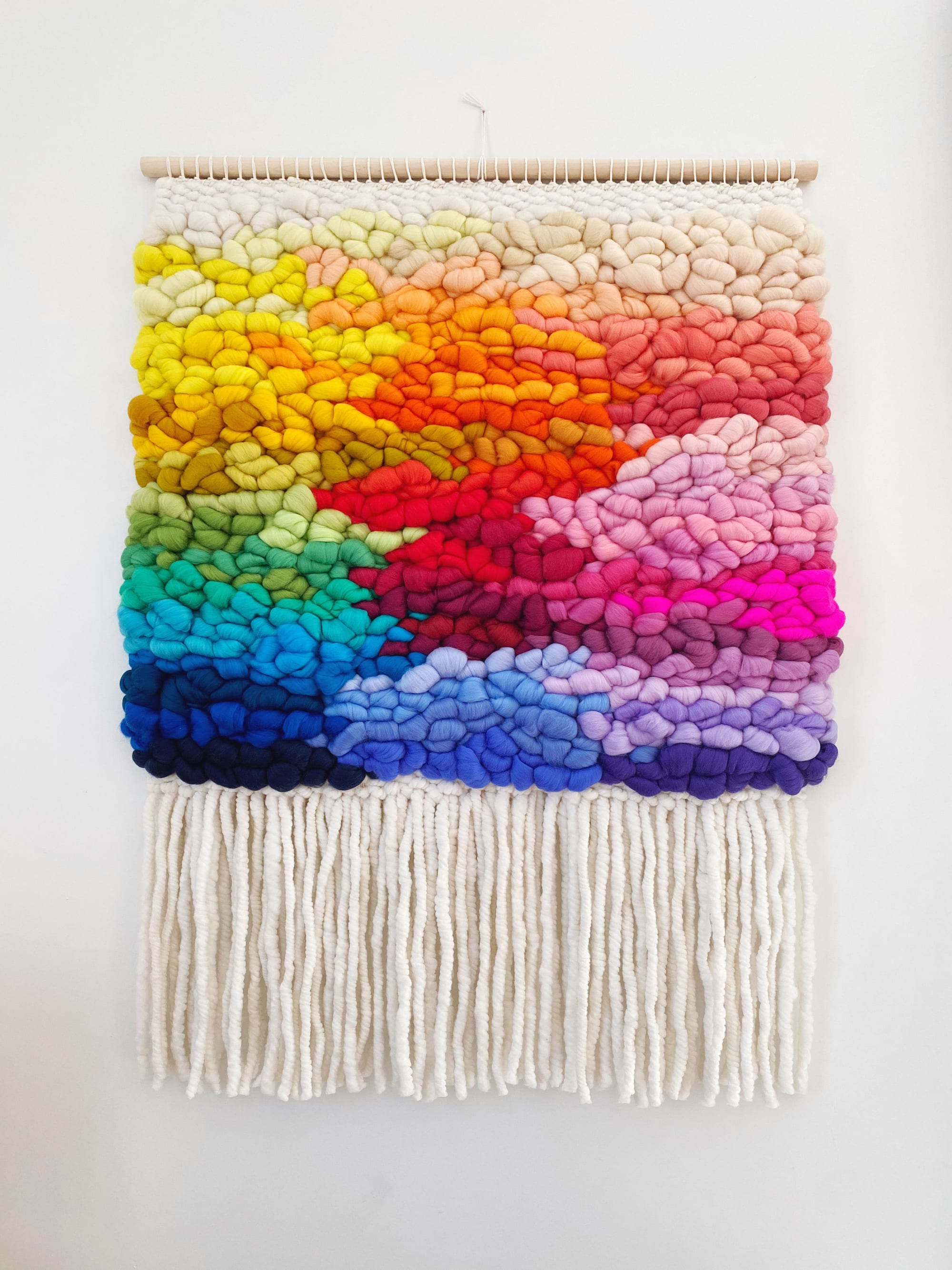 Rainbow woven online tapestry