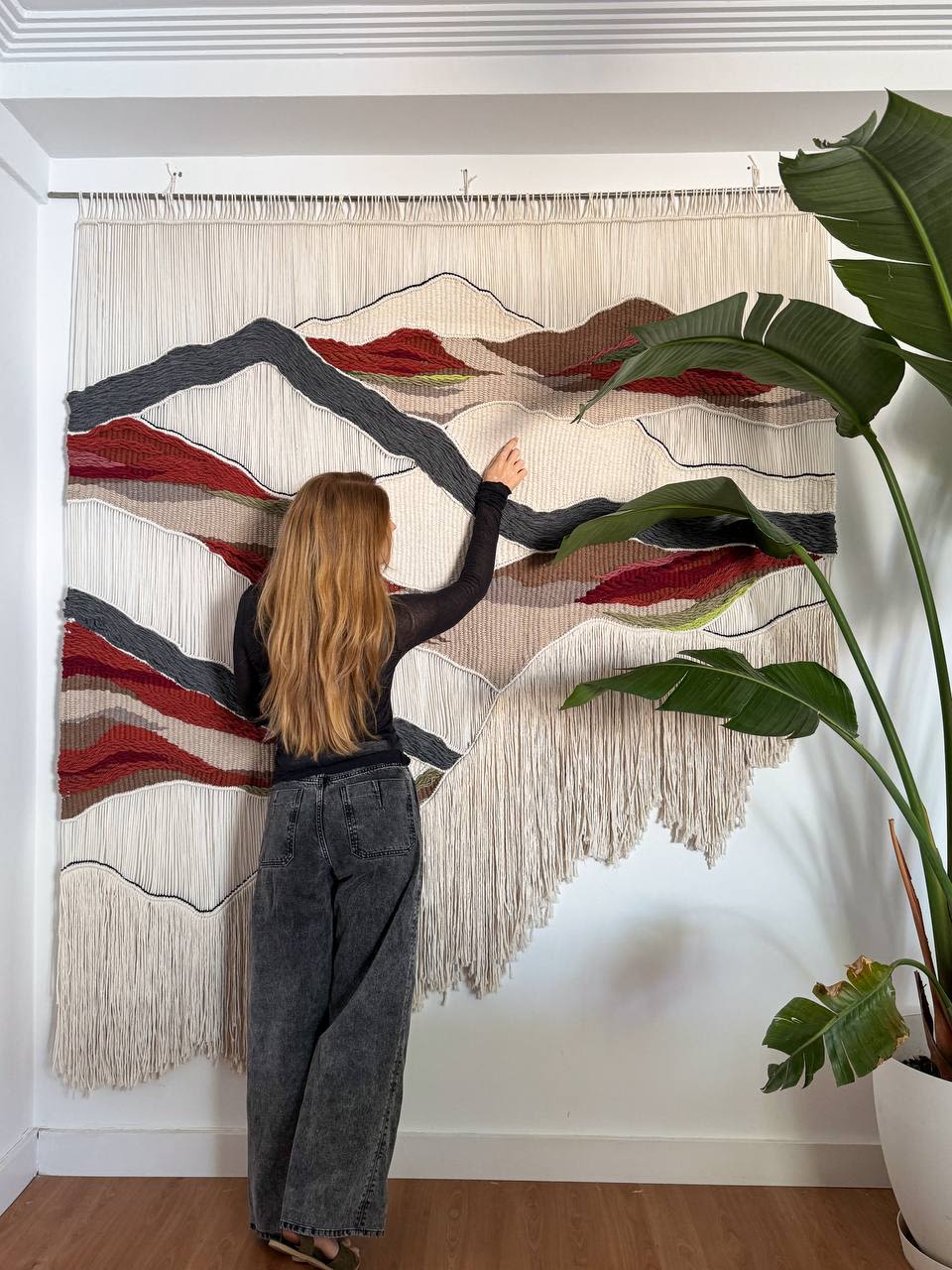 ART TERRITORY Extra Large Wall Art, Oversized Tapestry, Wall Hanging Canvas - Ready To Hang Wall Décor