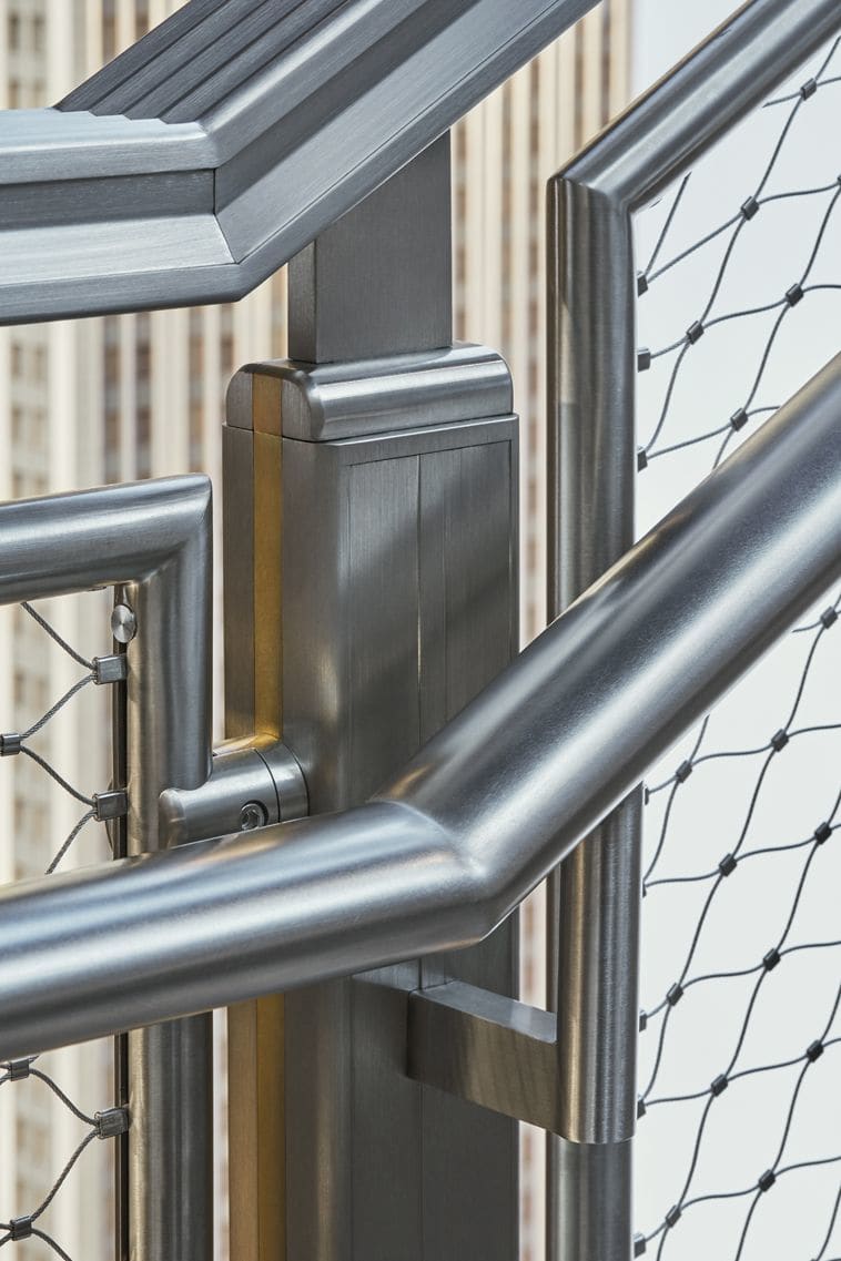 Empire State Building Visitor Entrance Stairs by Amuneal seen at Empire