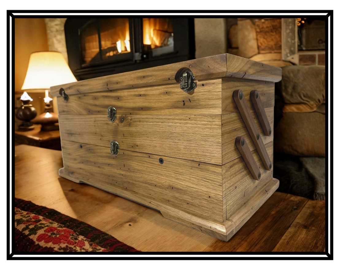 Portable Fly-Tying Chest in Rustic Butternut by Tim Tibbals