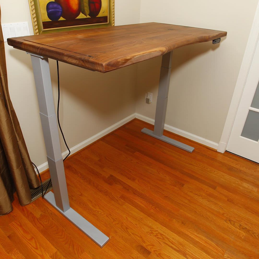 Adjustable Height Desk by Jeff Spugnardi Woodworking | Wescover Tables