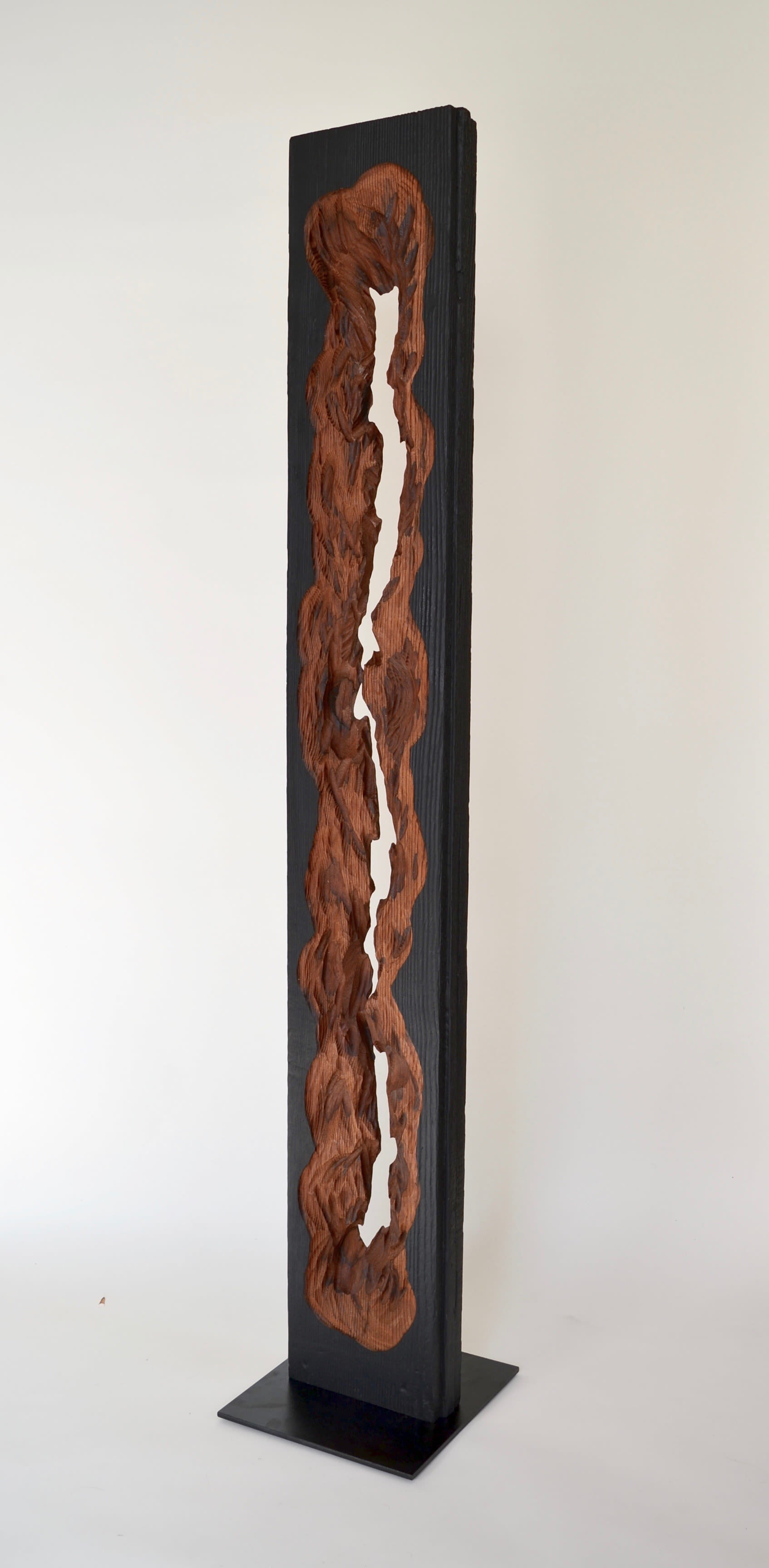 Mid 20th Century Abstract Figurative Wood Sculpture in the Style