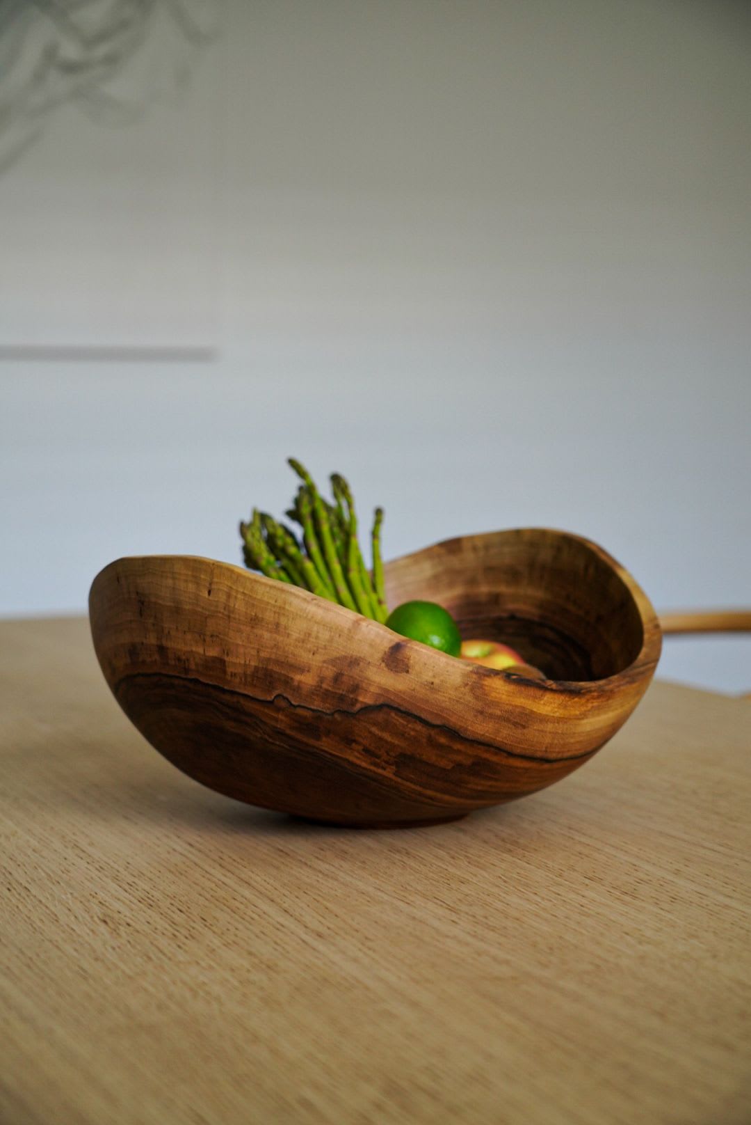 Creating Comfort Lab Hand-Carved Extra-Large Wooden Bowl, Walnut