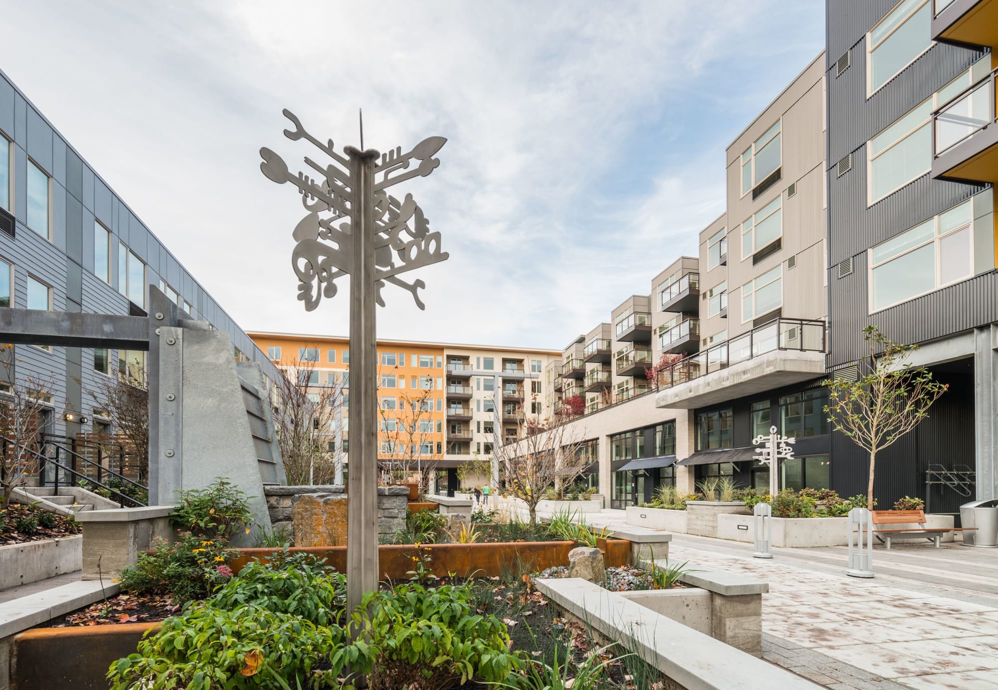 Site Specific works for Apartment Building by Hilary Pfeifer at Peloton