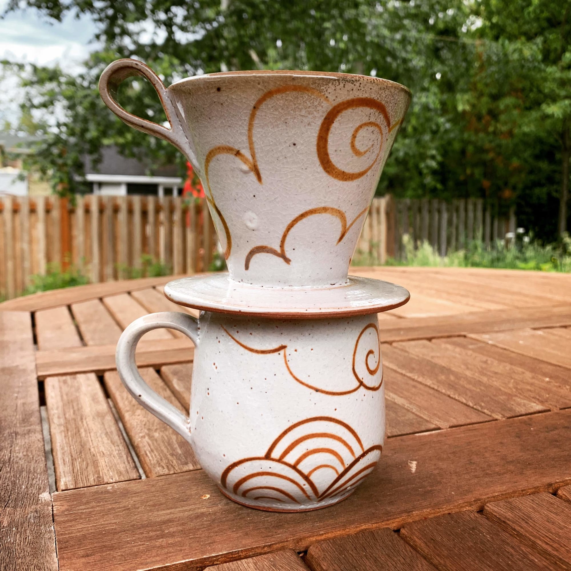 Handmade Ceramic Coffee PourOver by Jennifer Fujimoto Wescover Serveware