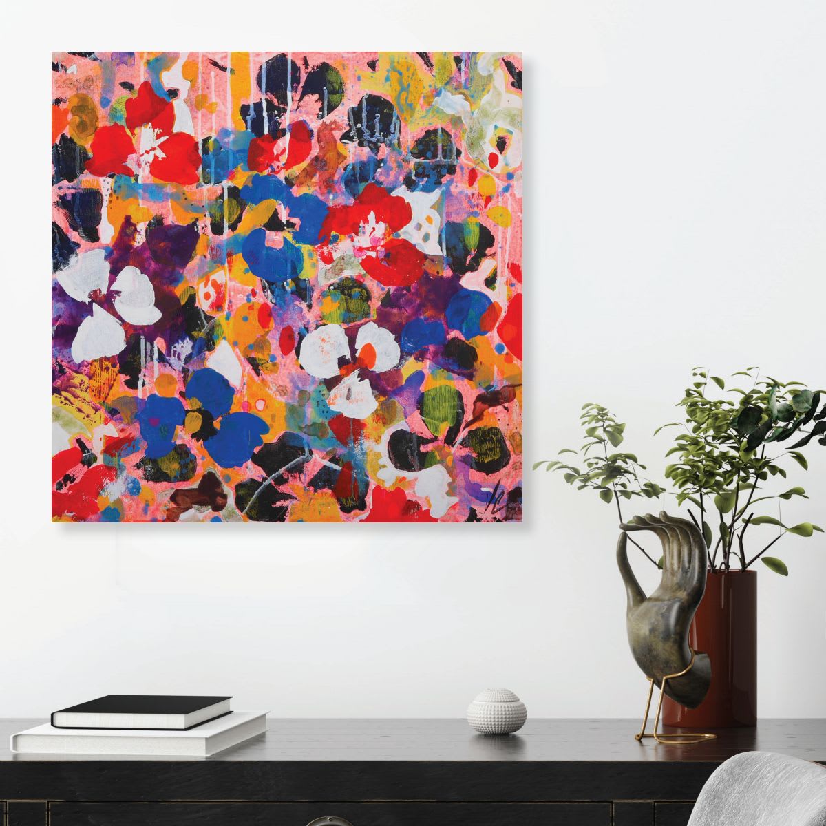 Frida 9 (24x24") by Valerie Capewell Wescover Paintings