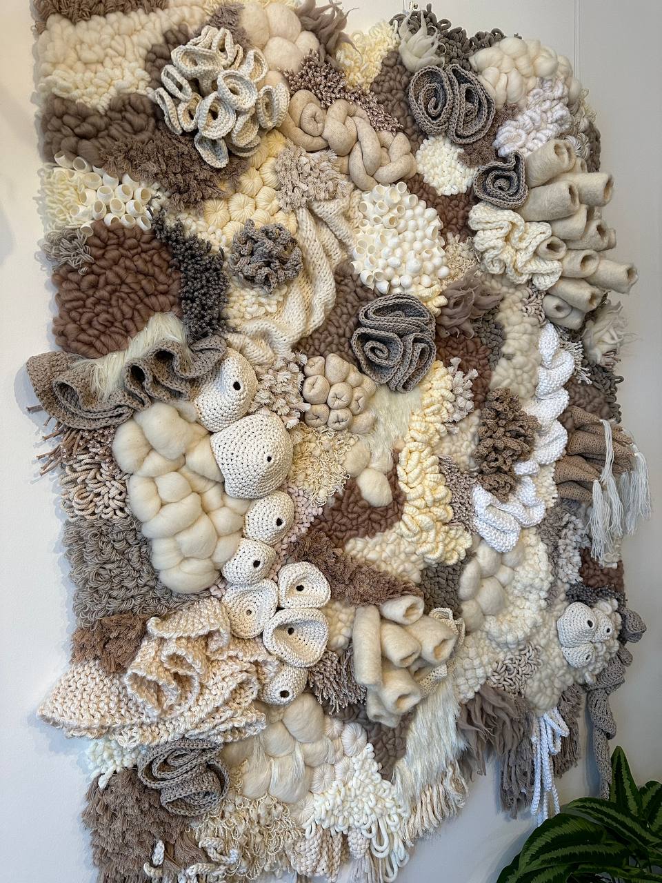 Unique coral reef wall decoration by Awesome Knots